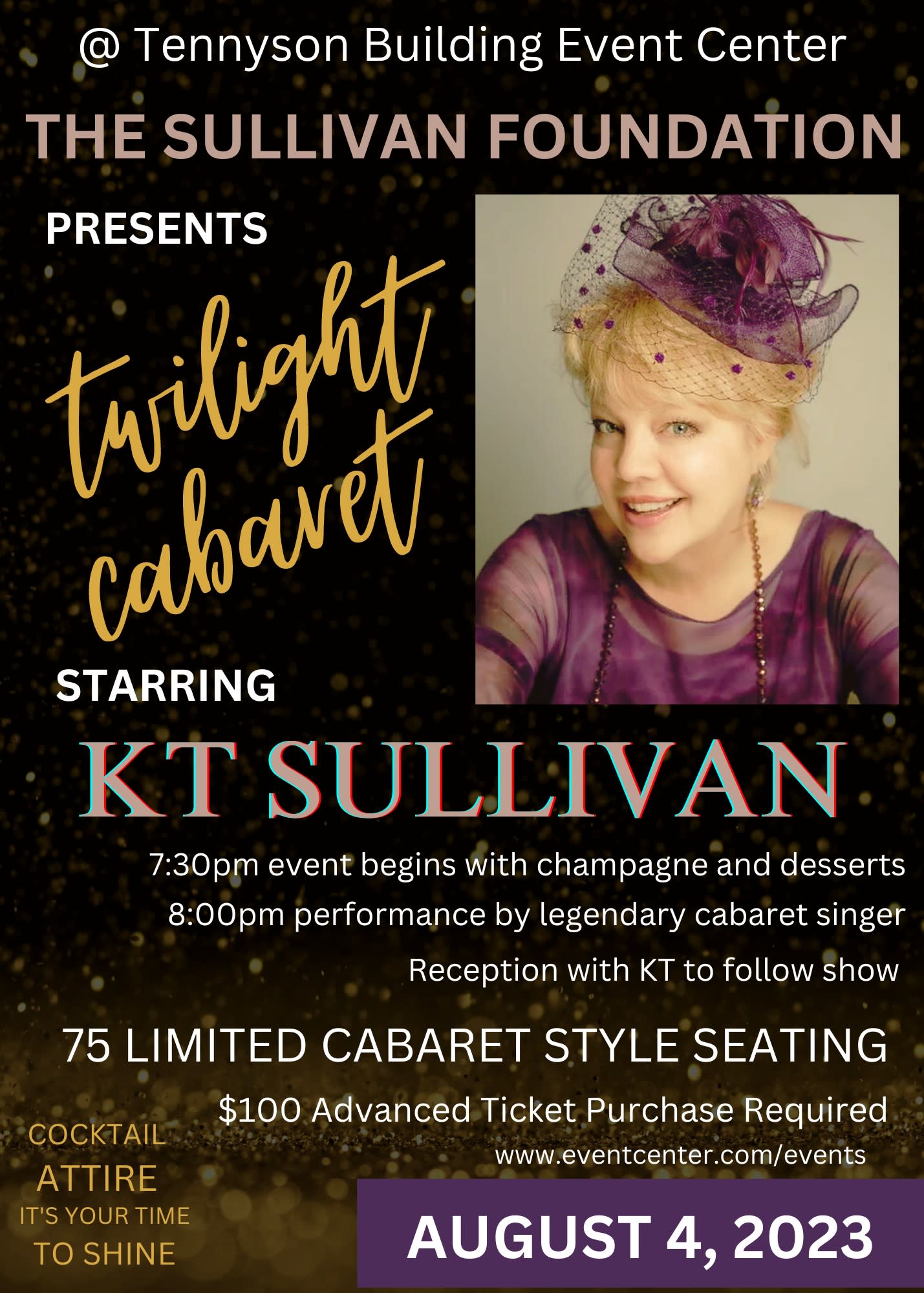 Spring W Sullivan Sullivan Foundation Twilight Cabaret starring KT Sullivan
