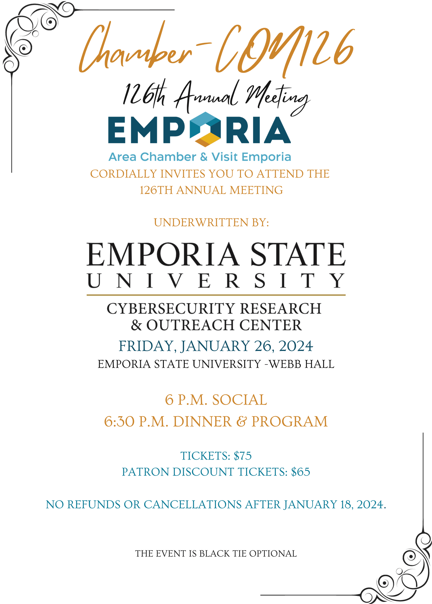 ChamberCON126 (126th Annual Meeting) Emporia Area Chamber of Commerce