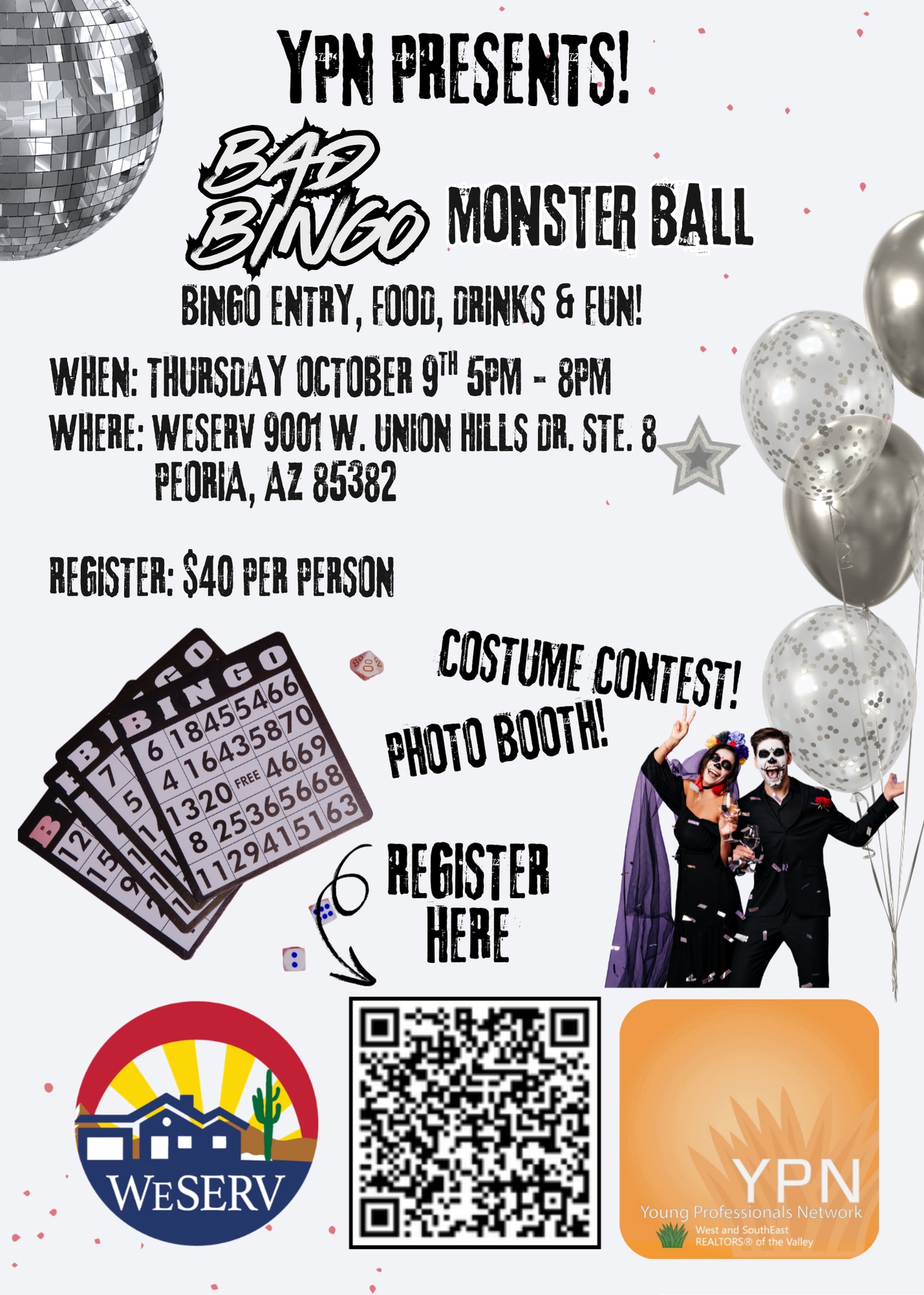WeSERV West Valley YPN Presents BAD BINGO