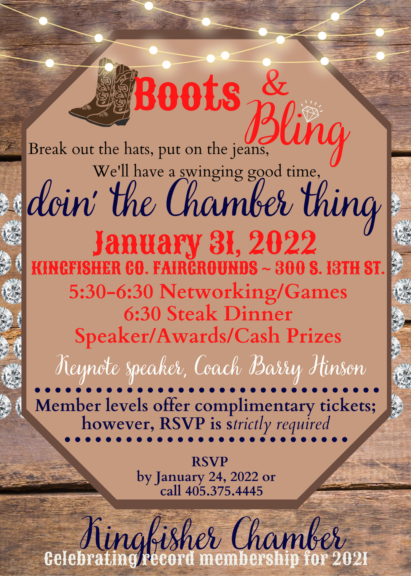 Kingfisher Chamber Annual Awards Banquet City of Kingfisher Oklahoma