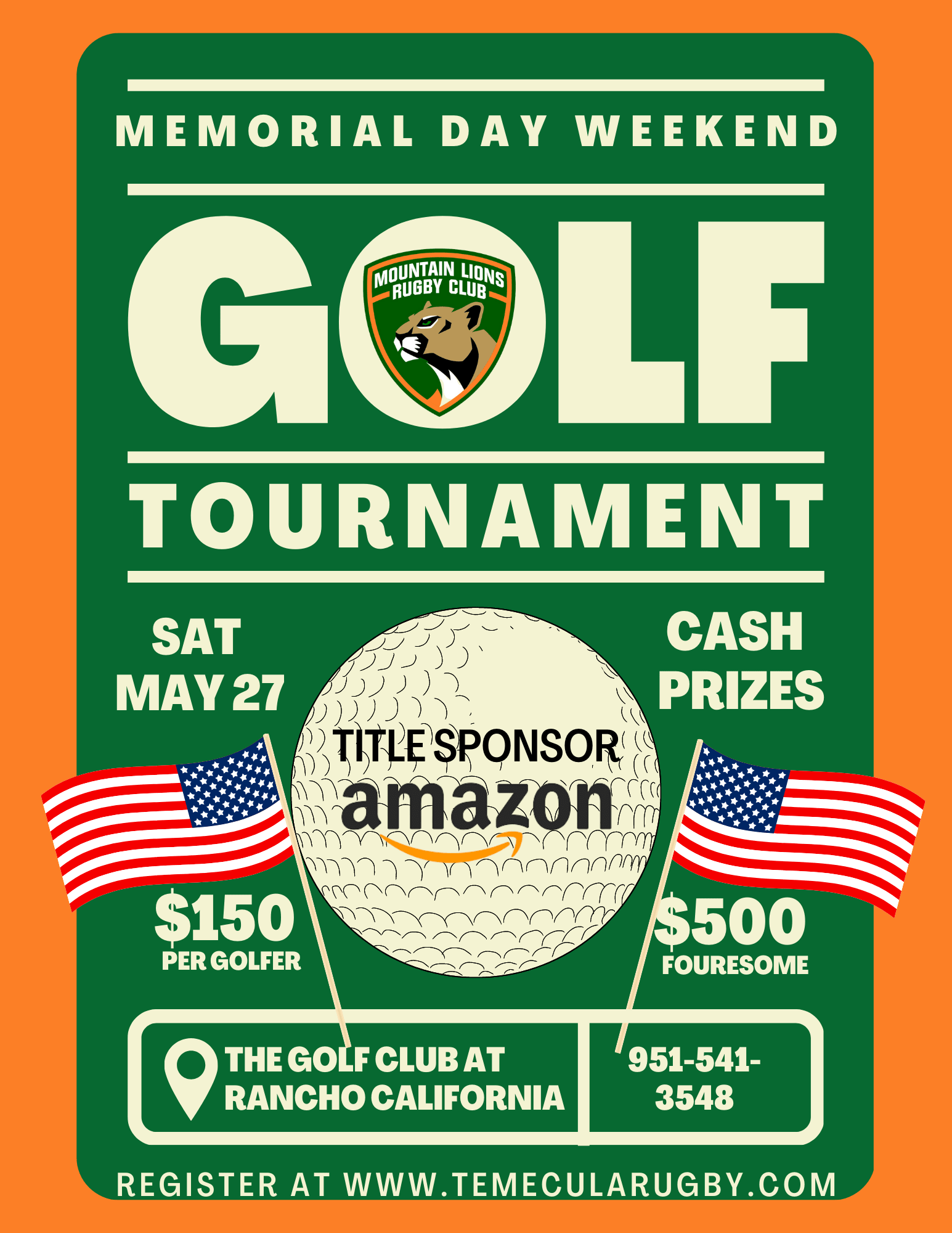 Temecula Rugby Club Golf Tournament, Temecula Mountain Lions, Youth Rugby, Men's Rugby, Temecula Golf Tournament