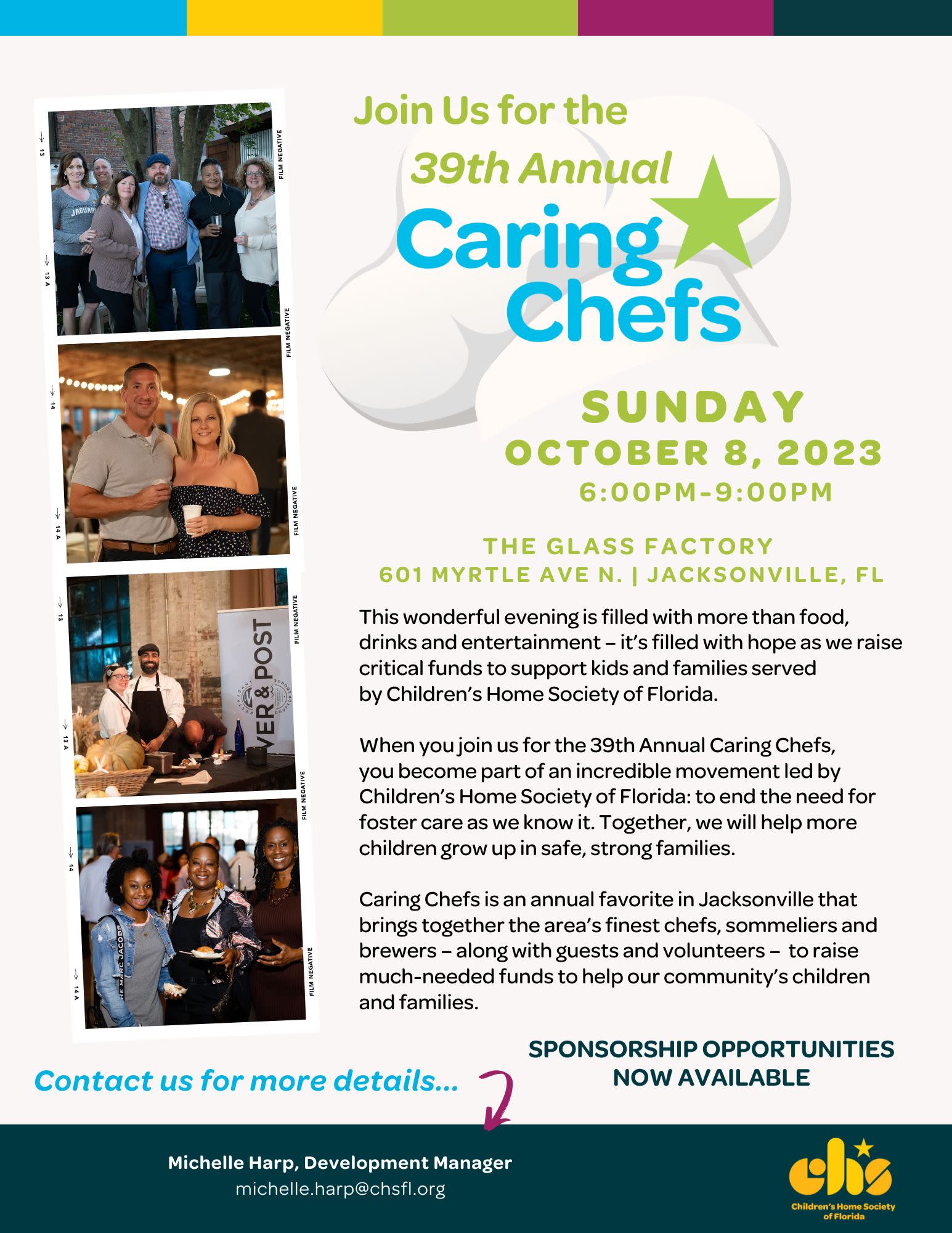 Caring Chefs 2023 event poster