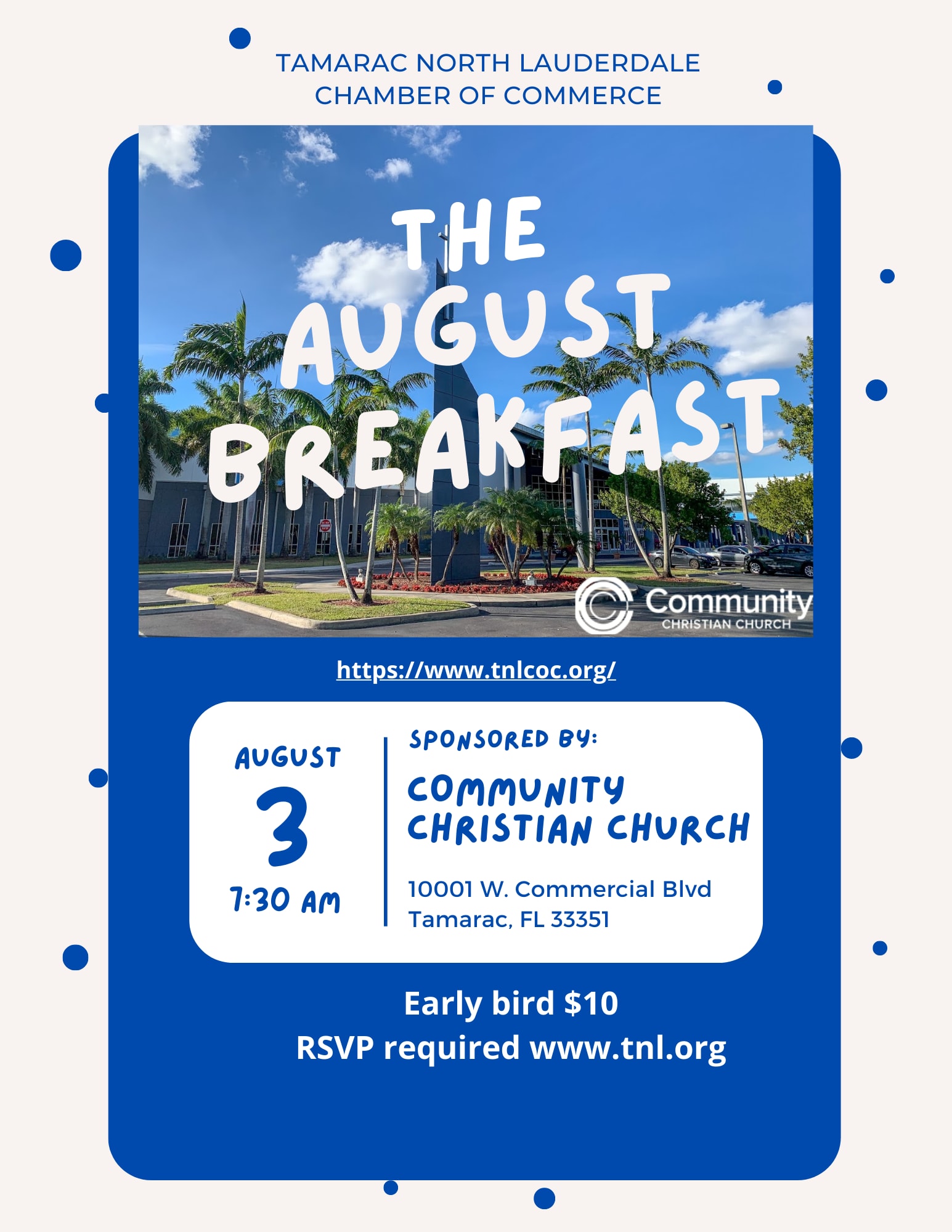 August Breakfast at Community Christian Church – Tamarac North ...