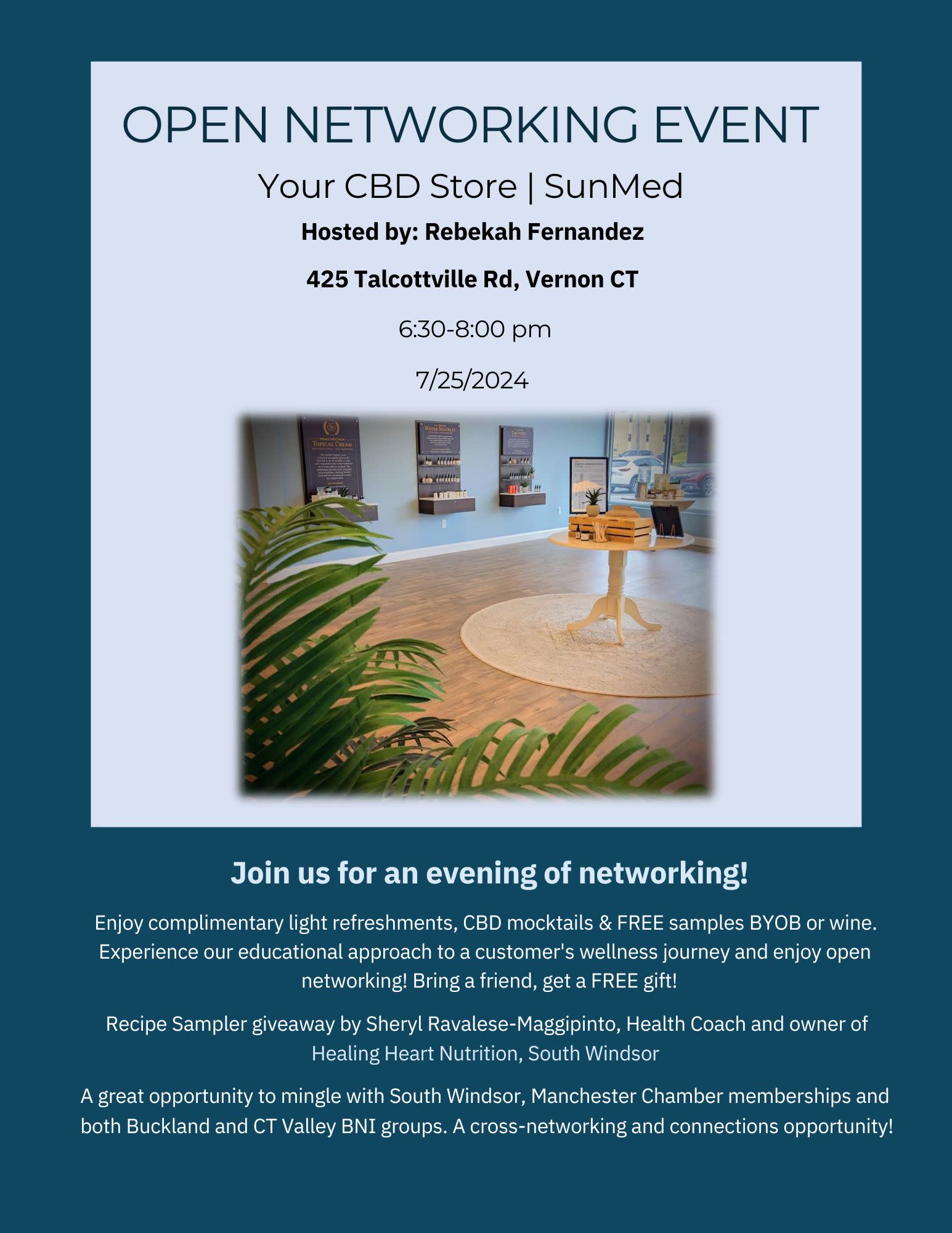 OPEN NETWORKING EVENT  Your CBD Store | SunMed