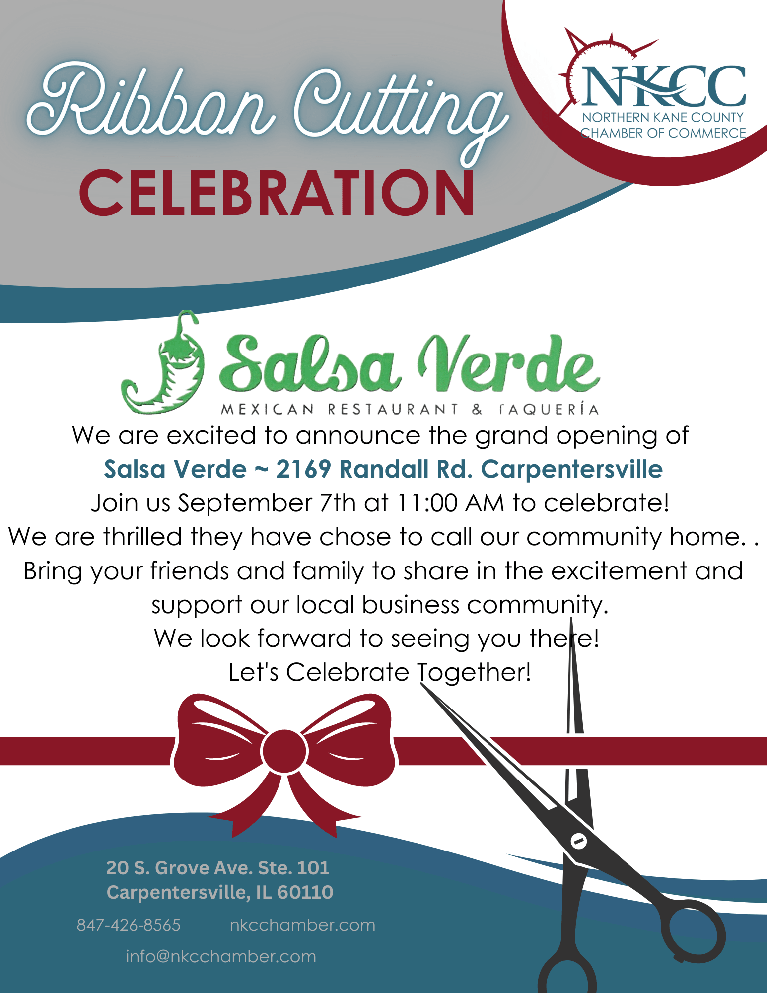 Salsa Ribbon Grand Opening / Ribbon Cuttin Celebration ~ Salsa Verde Carpentersville ...