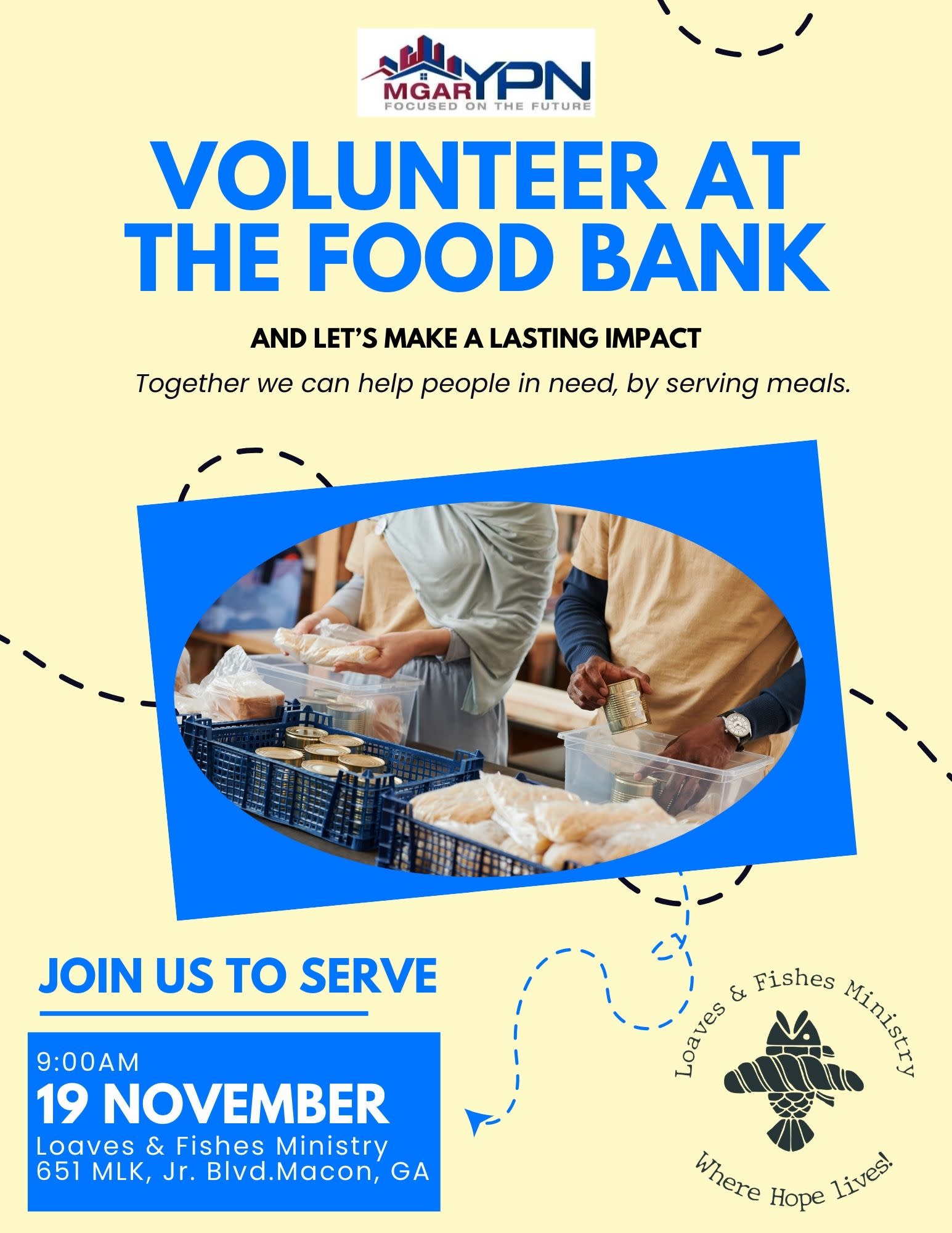 YPN Loaves Fishes Food Bank Event November 19th