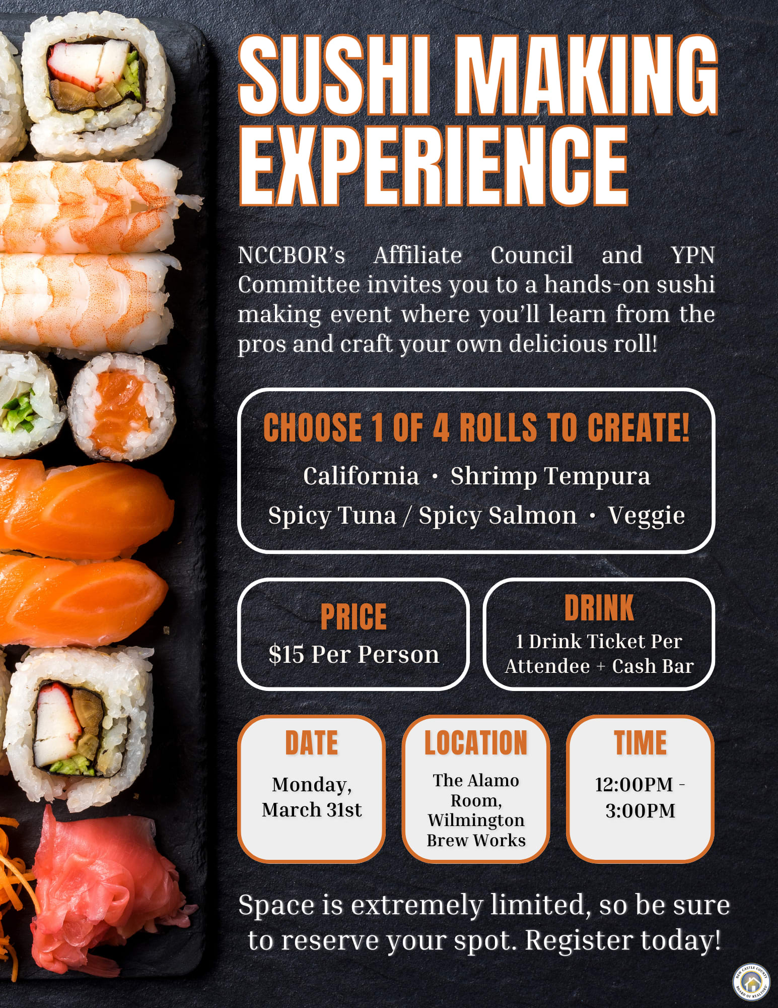 Sushi Making Experience - default - New Castle County Board of REALTORS®