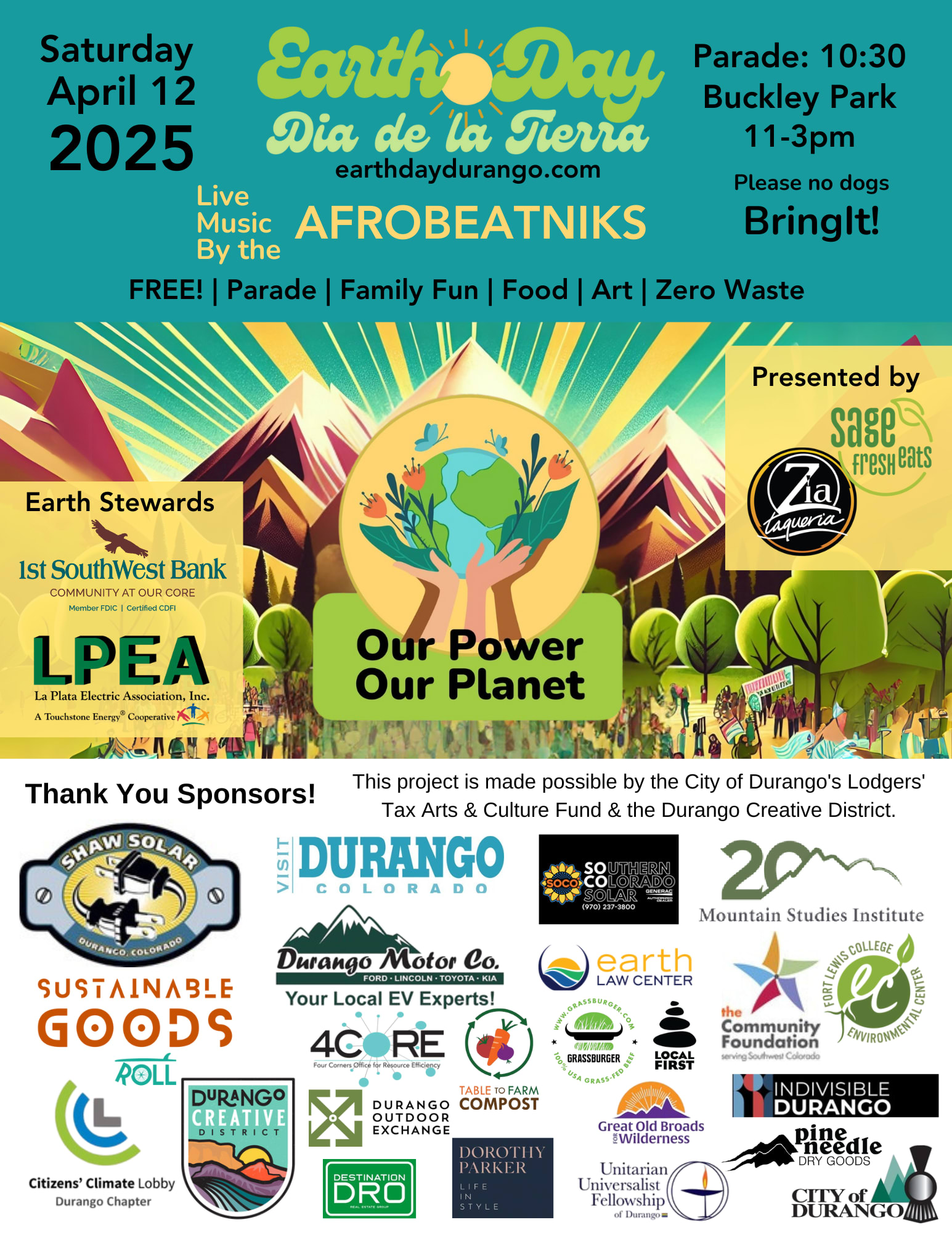 Earth Day Durango poster