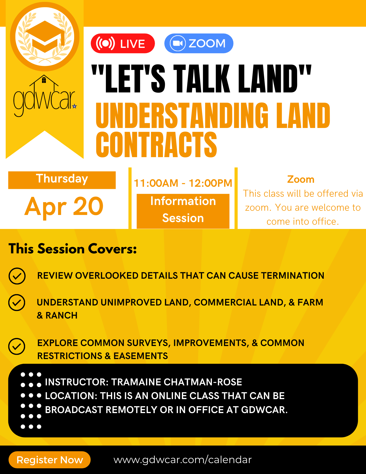 "Let's Talk Land" Understanding Land Contracts (EDU) Greater Denton