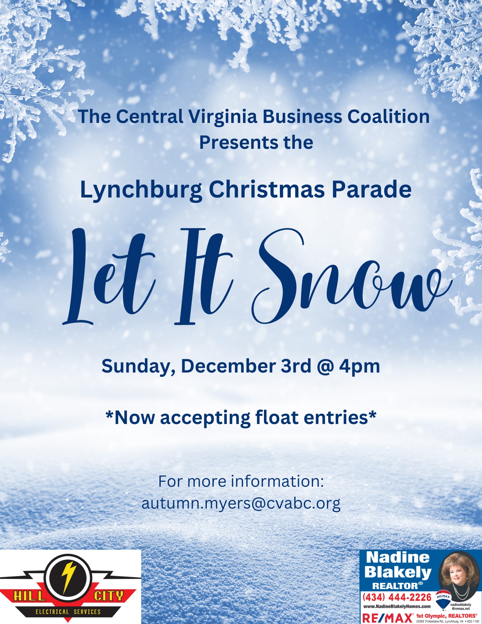 2023 Lynchburg Christmas Parade "Let It Snow"