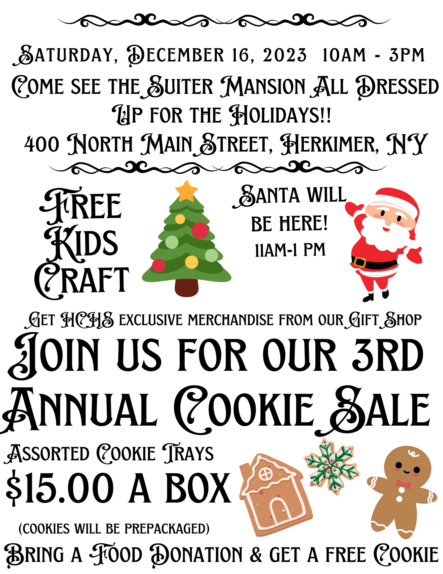 3rd Annual Cookie Sale Herkimer County Historical Society default