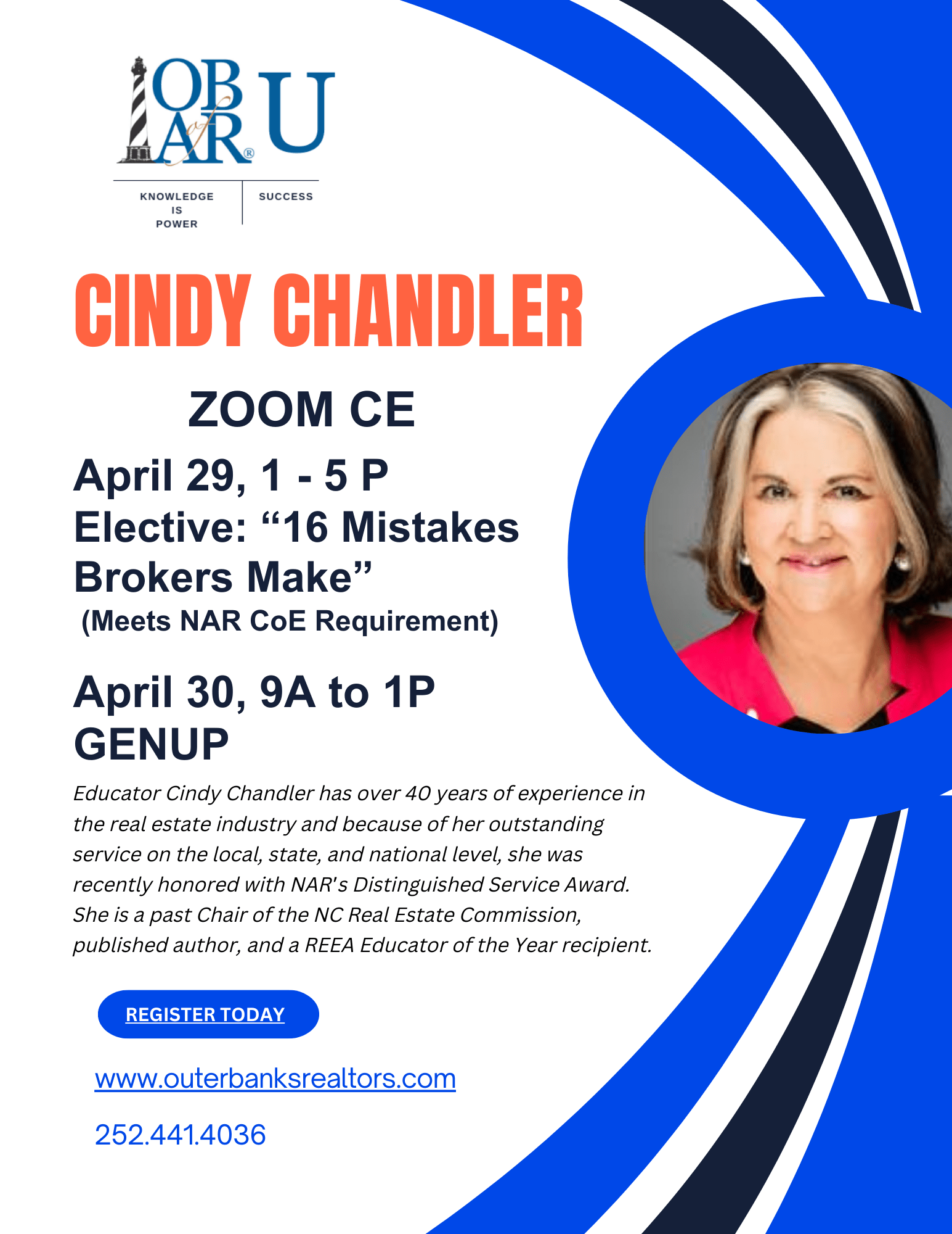 GENUP with Cindy Chandler ZOOM 4.30.24 - Outer Banks Association of ...