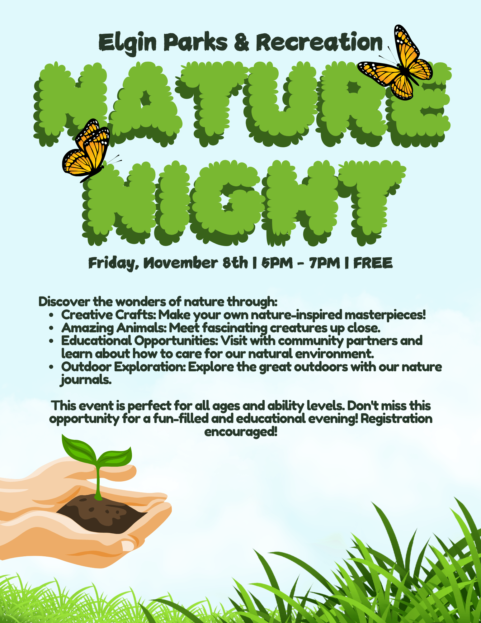 Nature Night Fall 2024 Flyer