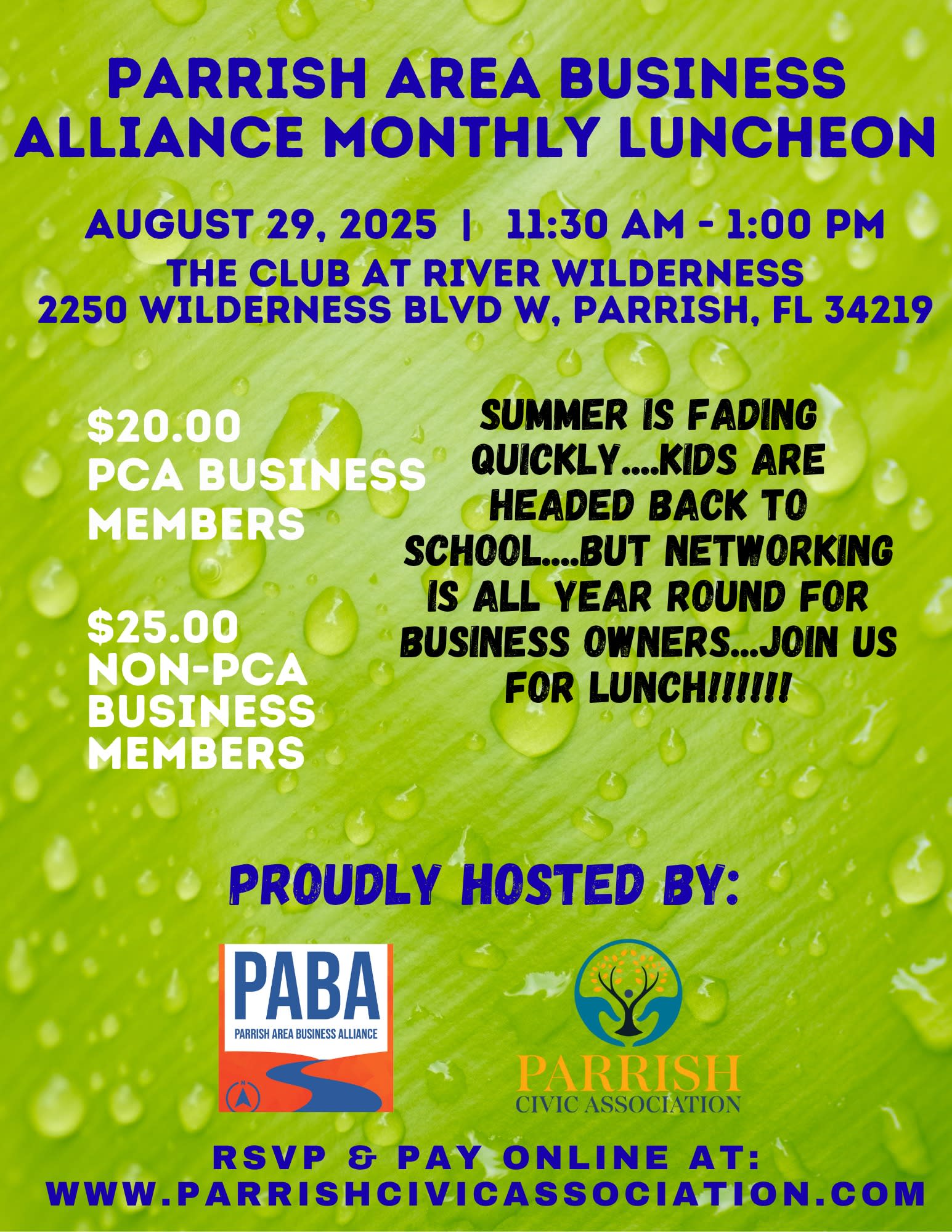 Parrish Area Business Alliance Luncheon