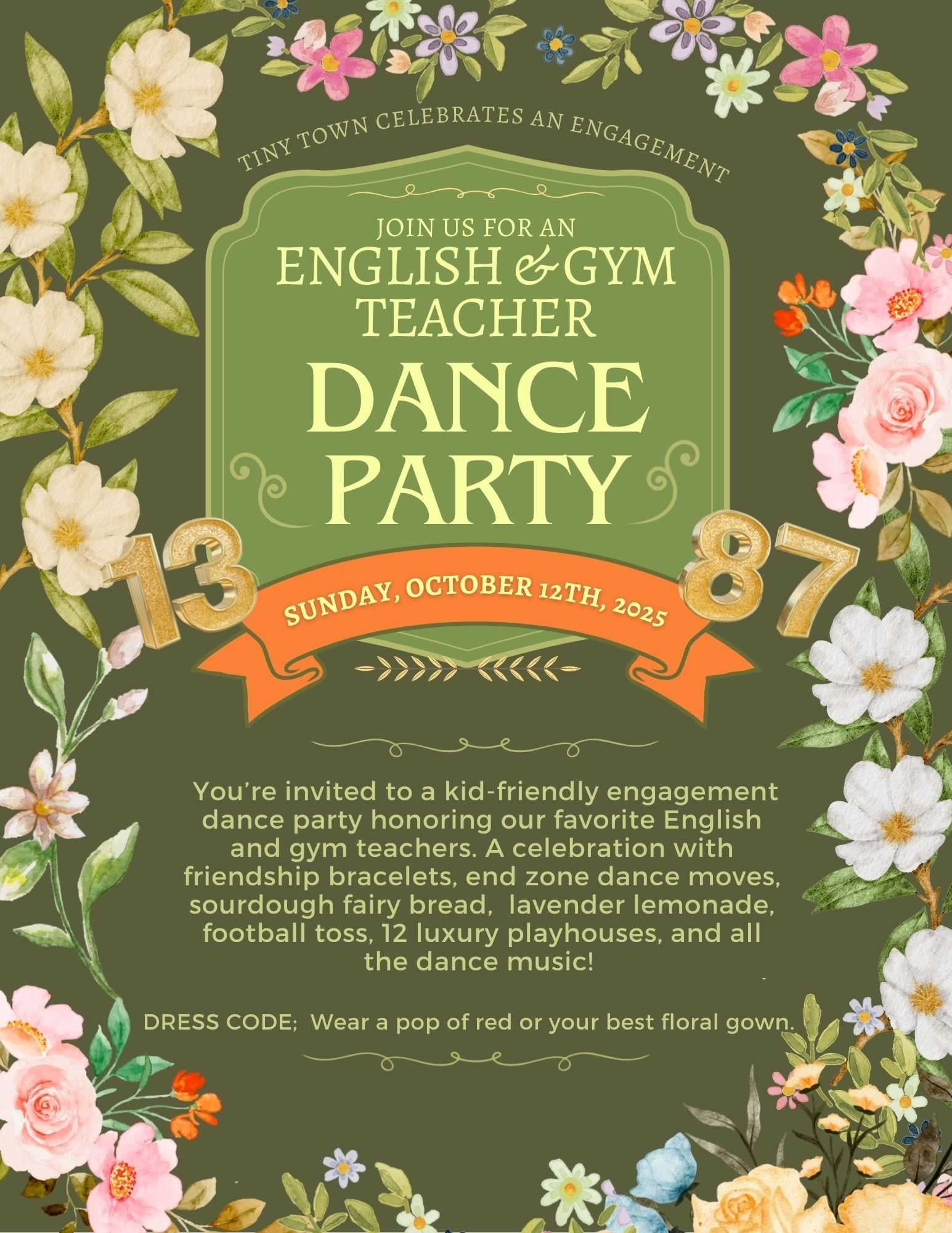 English & Gym Teacher Dance Party