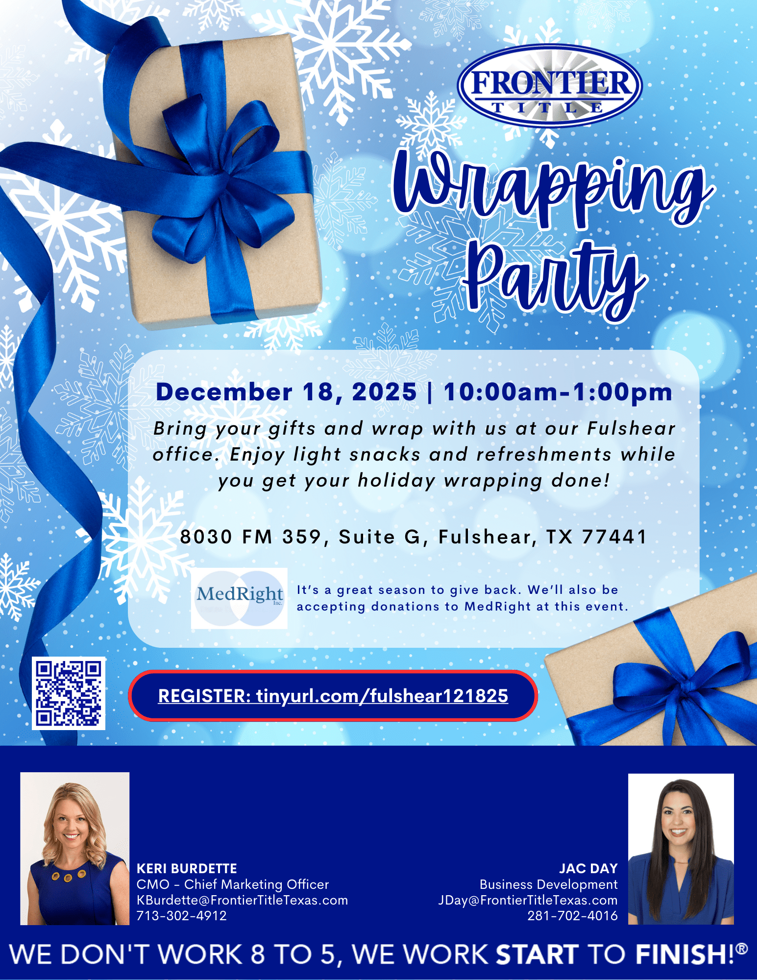 Frontier Title Wrapping Party