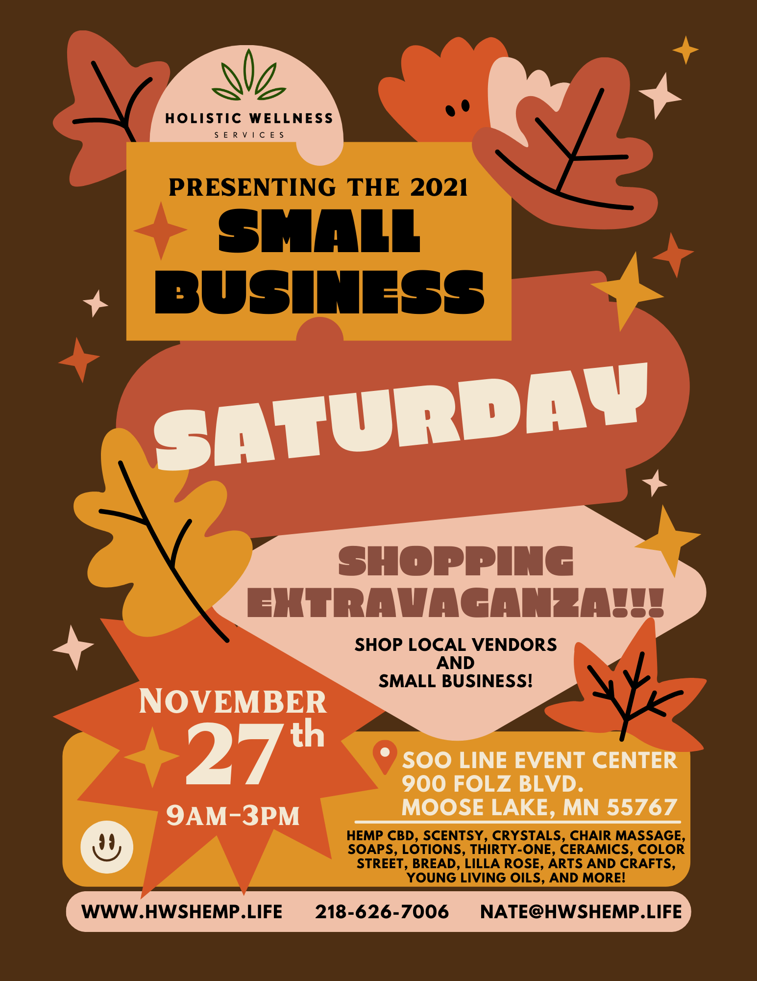 shop small business saturday flyer