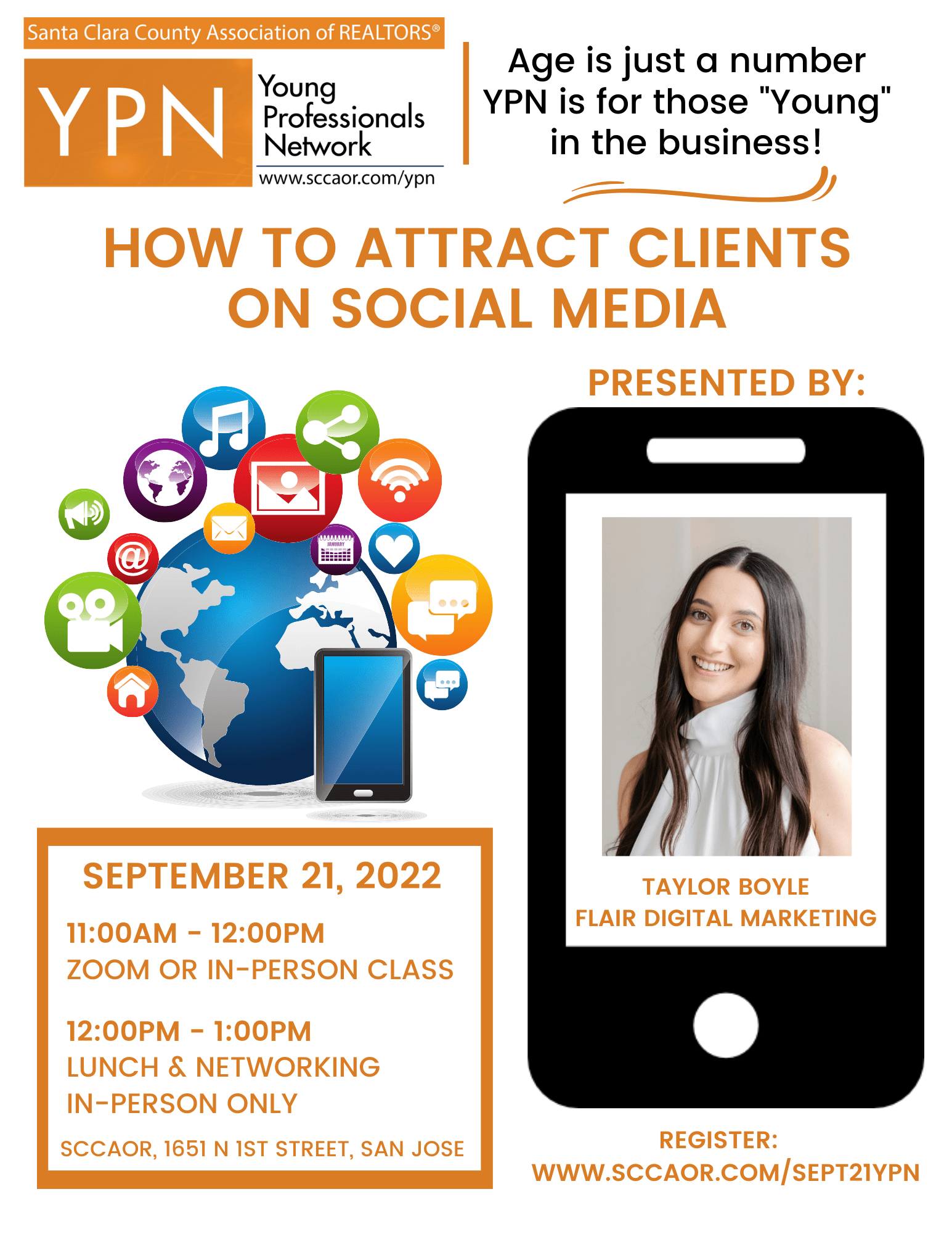 September 21st YPN Class:  How to Attract Clients on Social Media