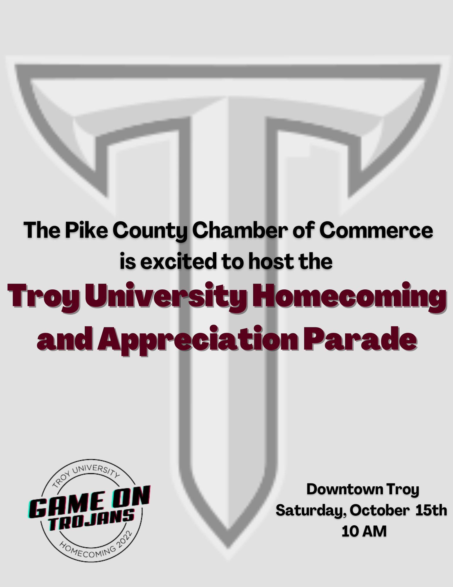 Troy University and Appreciation Parade Pike County