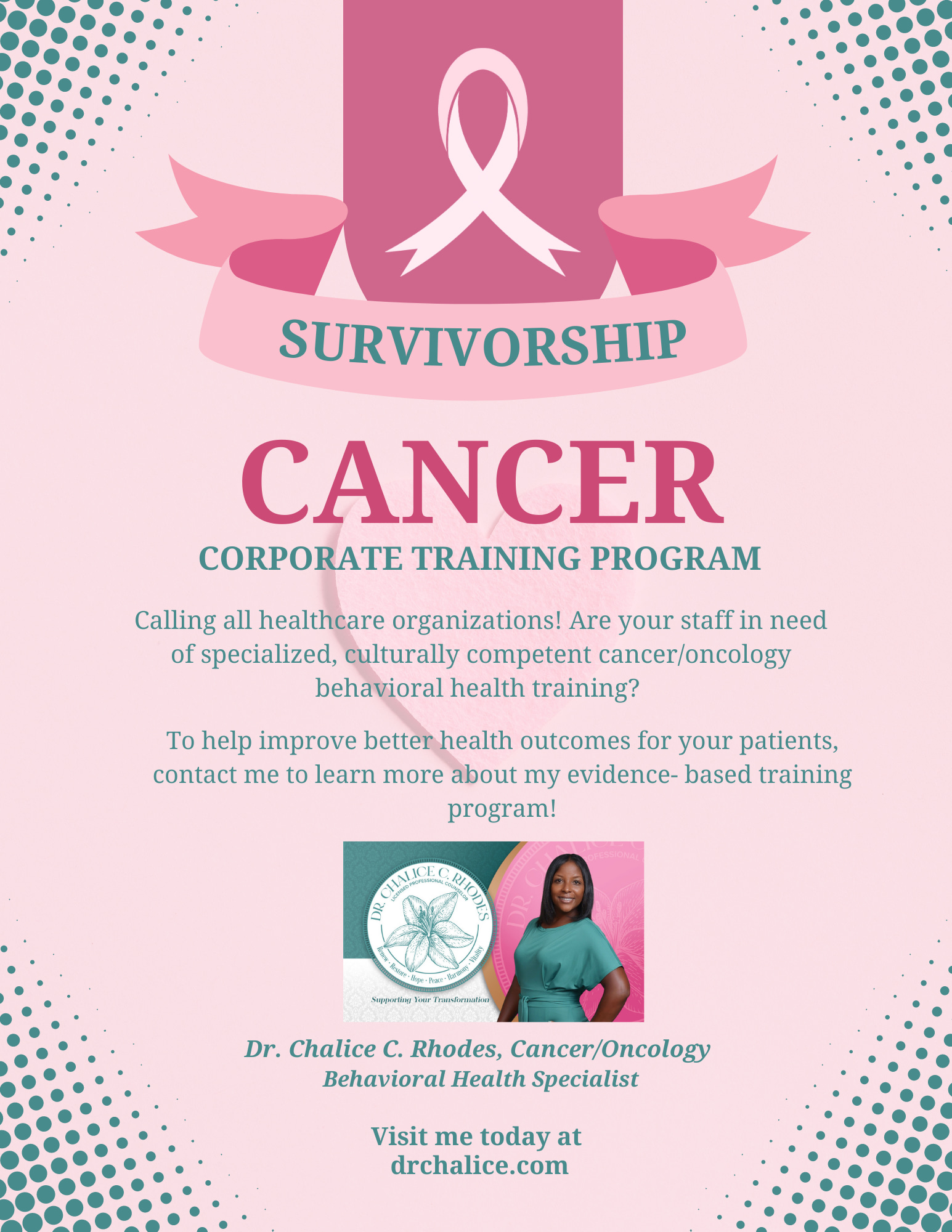 Dr. Chalice C. Rhodes, Cancer Corporate Training Program