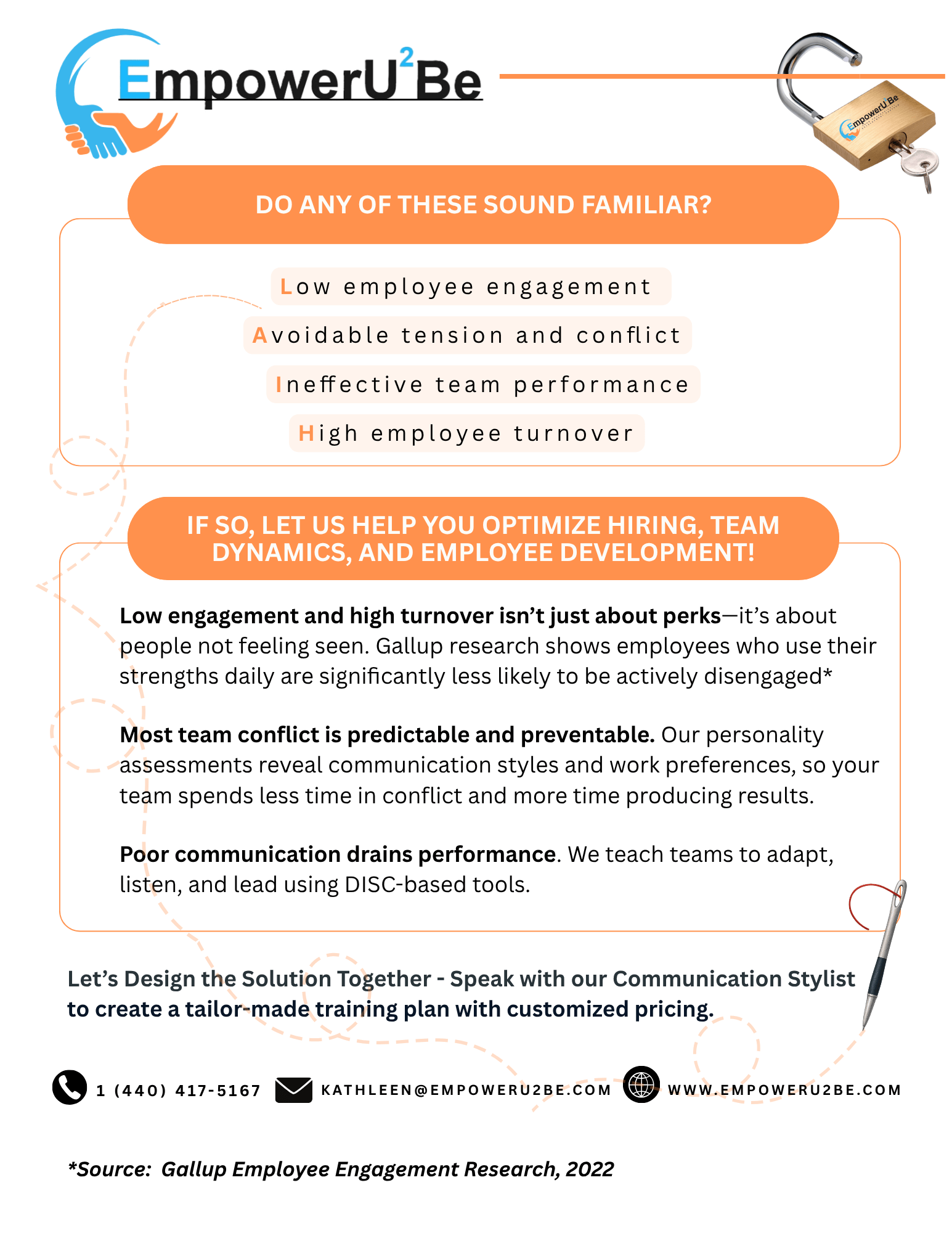 EmpowerU2Be - Optimize Hiring, Team Dynamics and Employee Development