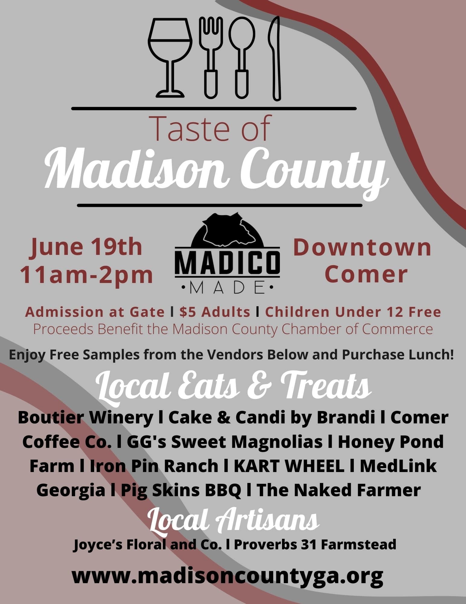 Taste of Madison County Madison County Chamber of Commerce