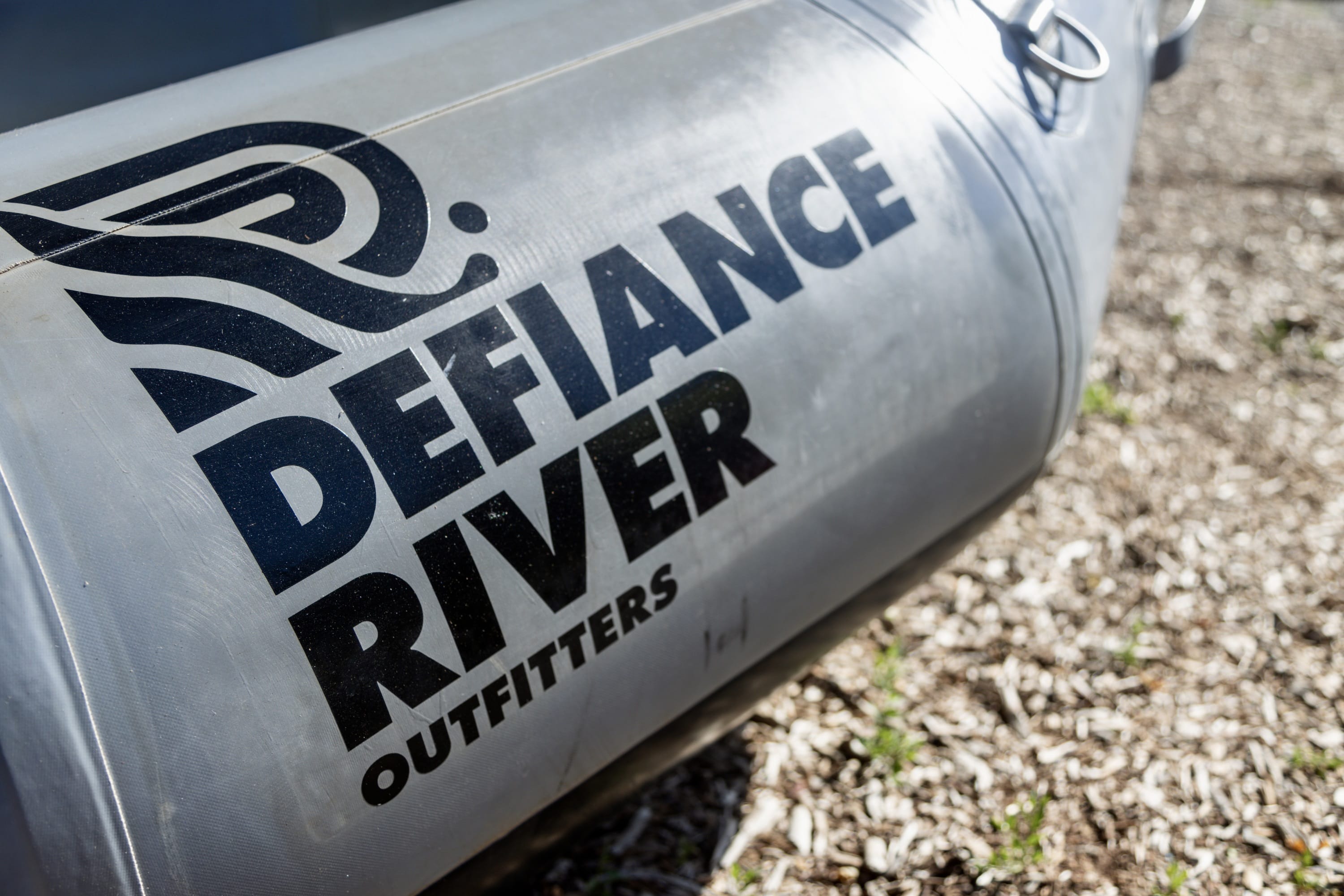 rental raft at Defiance River Outfitters