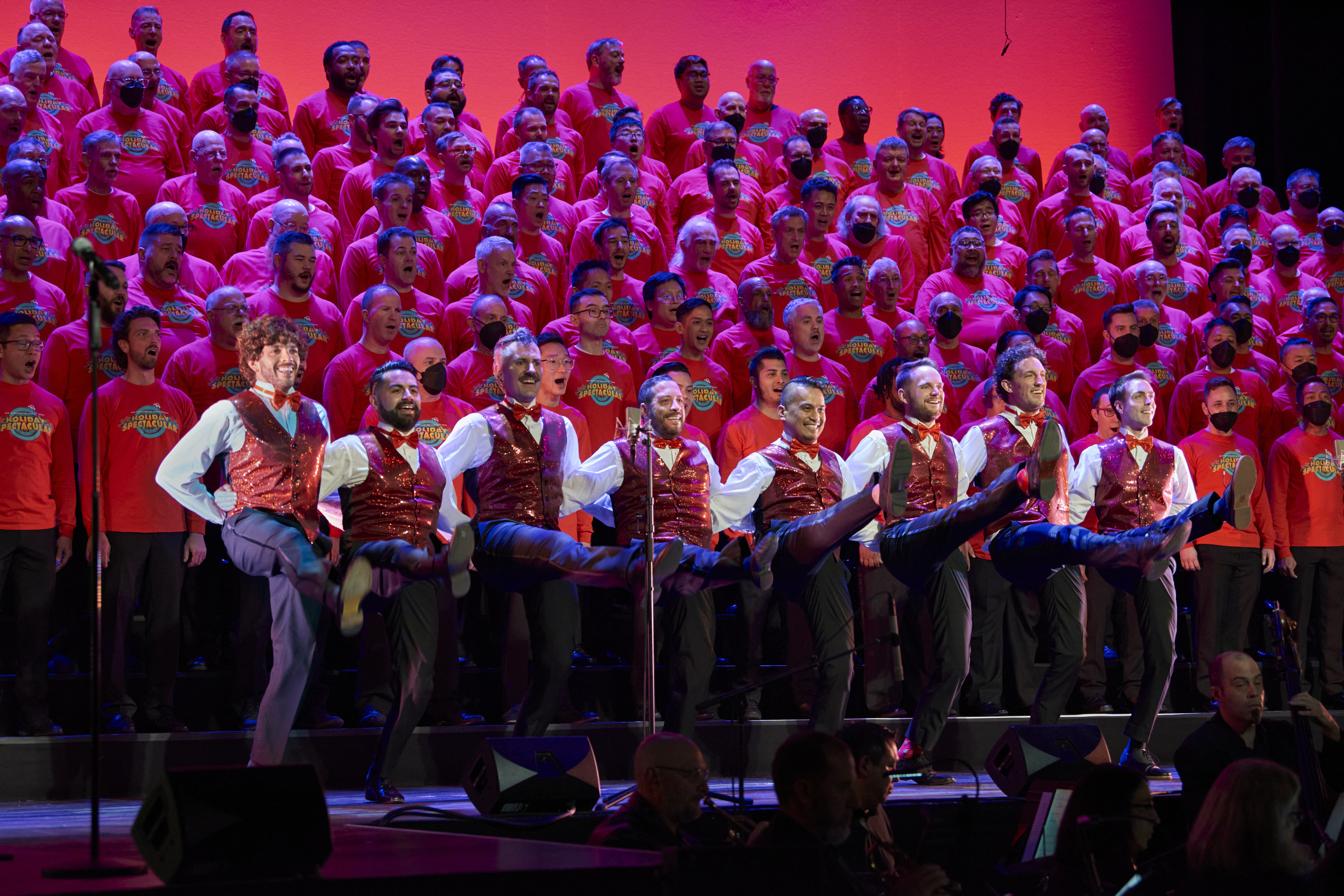 SF gay men's chorus in performance