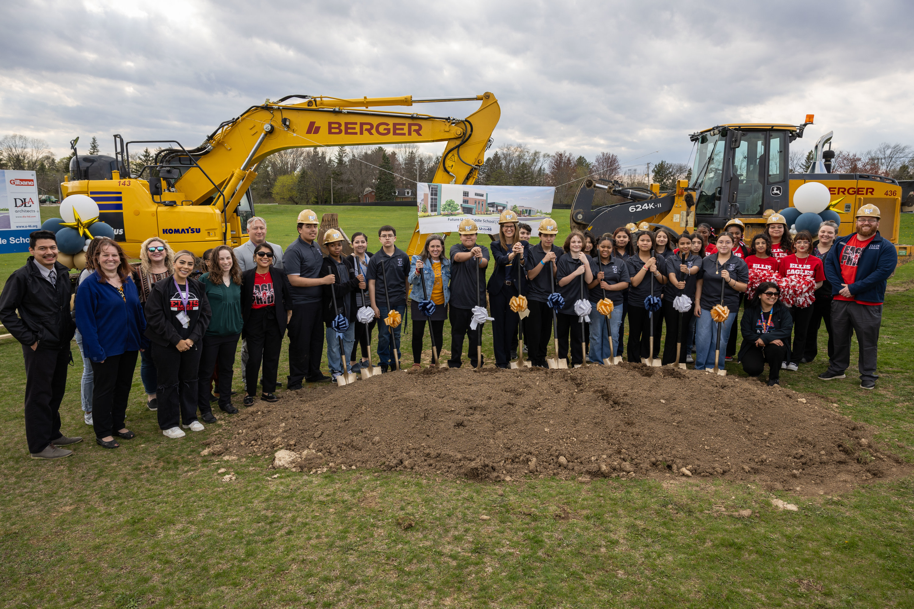 Groundbreaking of New Middle School in Elgin-April 22 2025