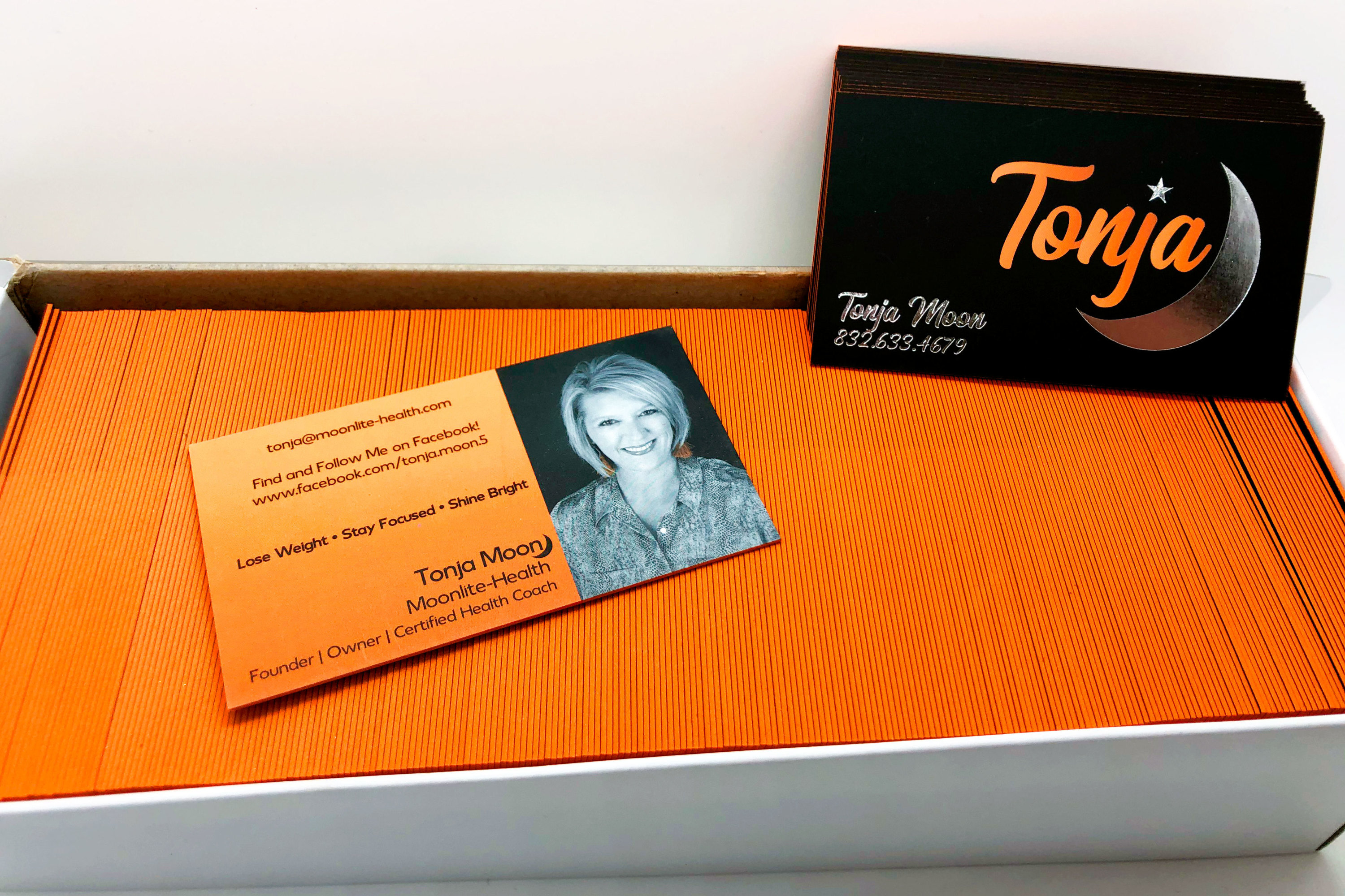 Stunning business cards and logo created Page by Page Graphic Design, LLC