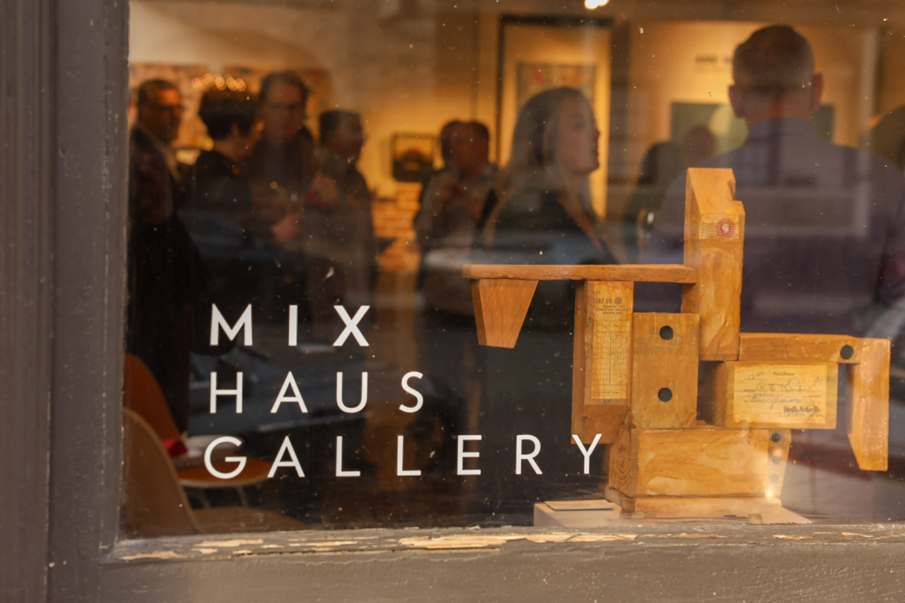 Mix Haus Gallery window sign