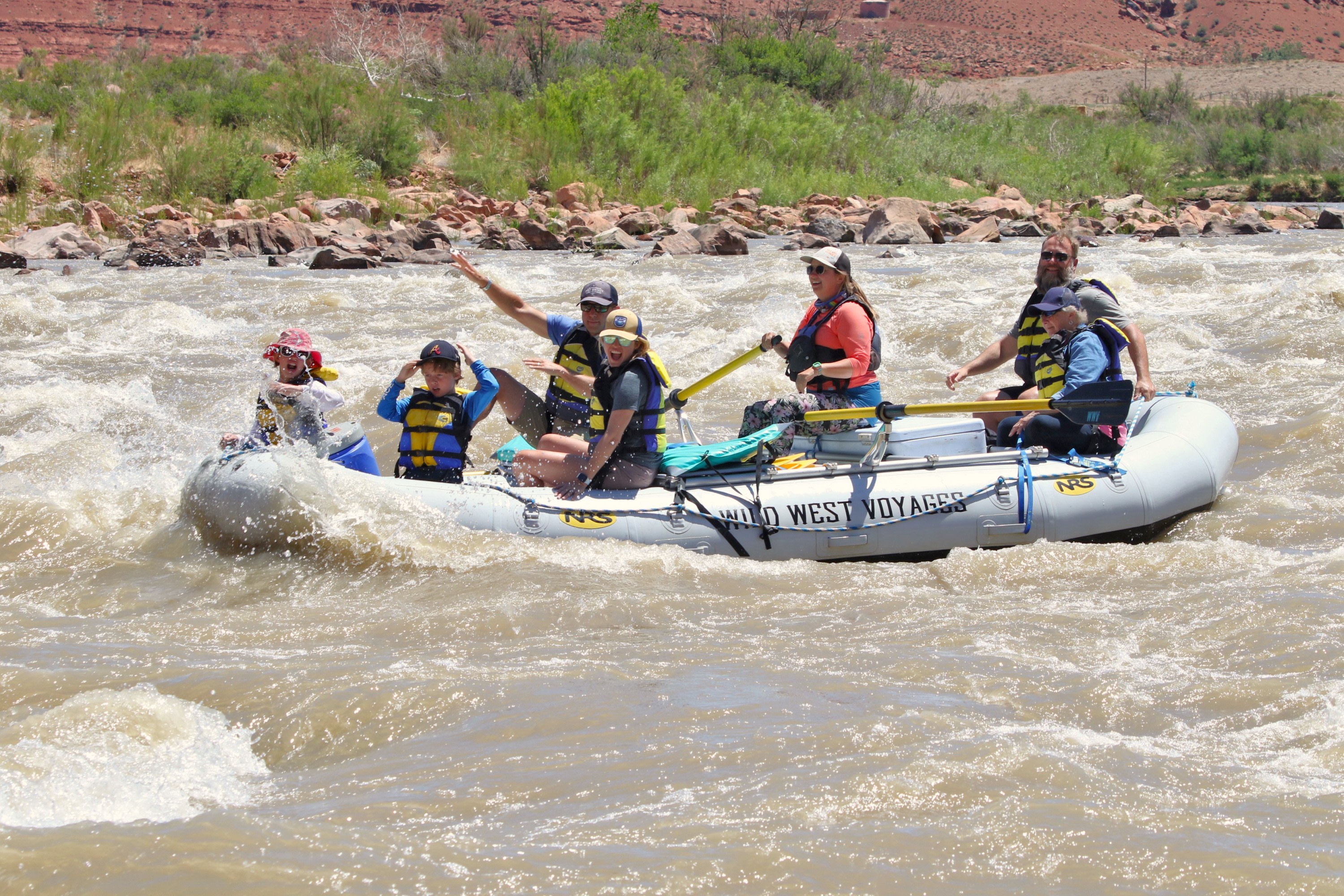 Half day guided raft trip