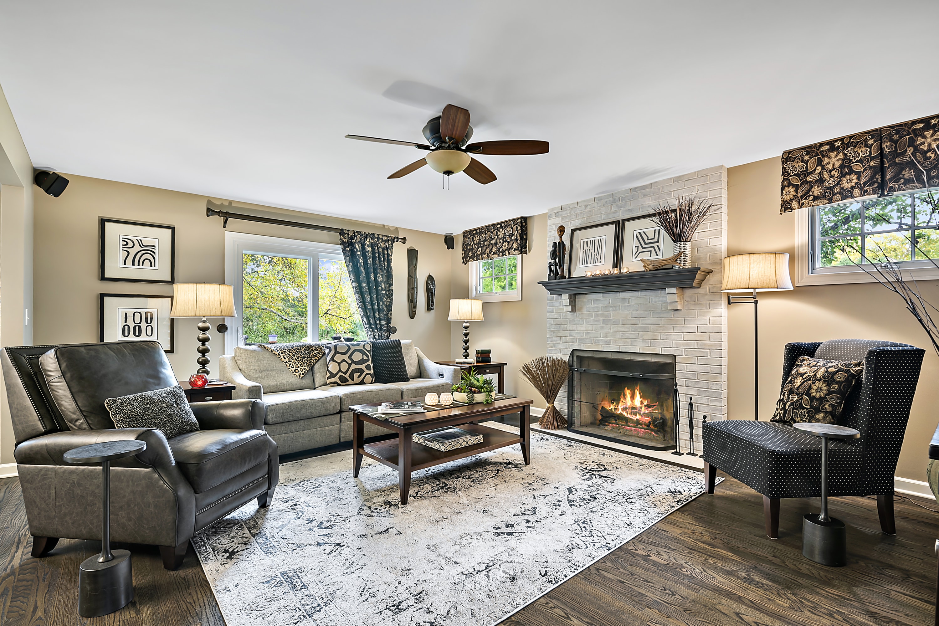 Living Room Design Crystal Lake Illinois | Home Furnishings Rugs, Window Treatments