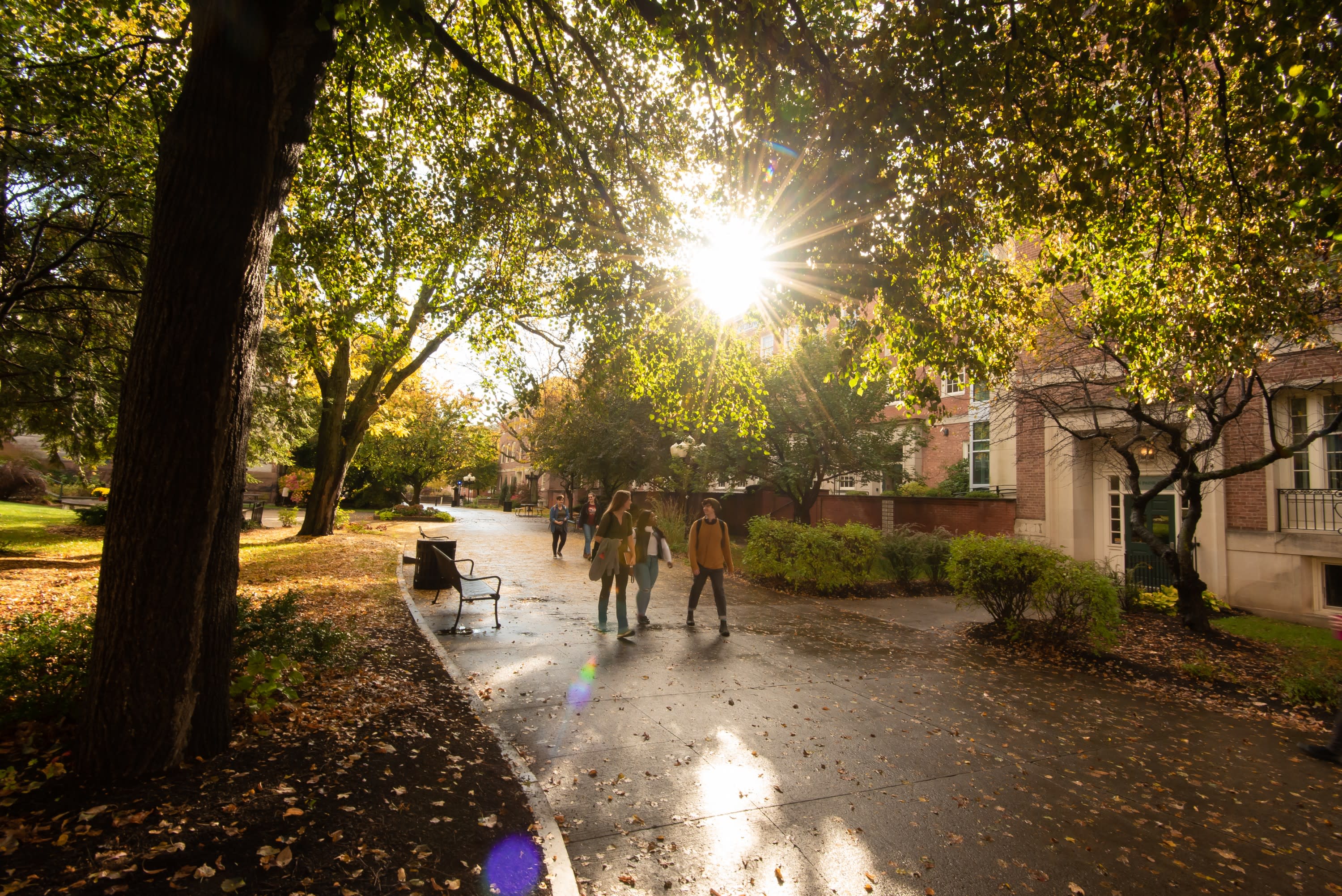 Ferry Street Plaza on Russell Sage College's Troy campus