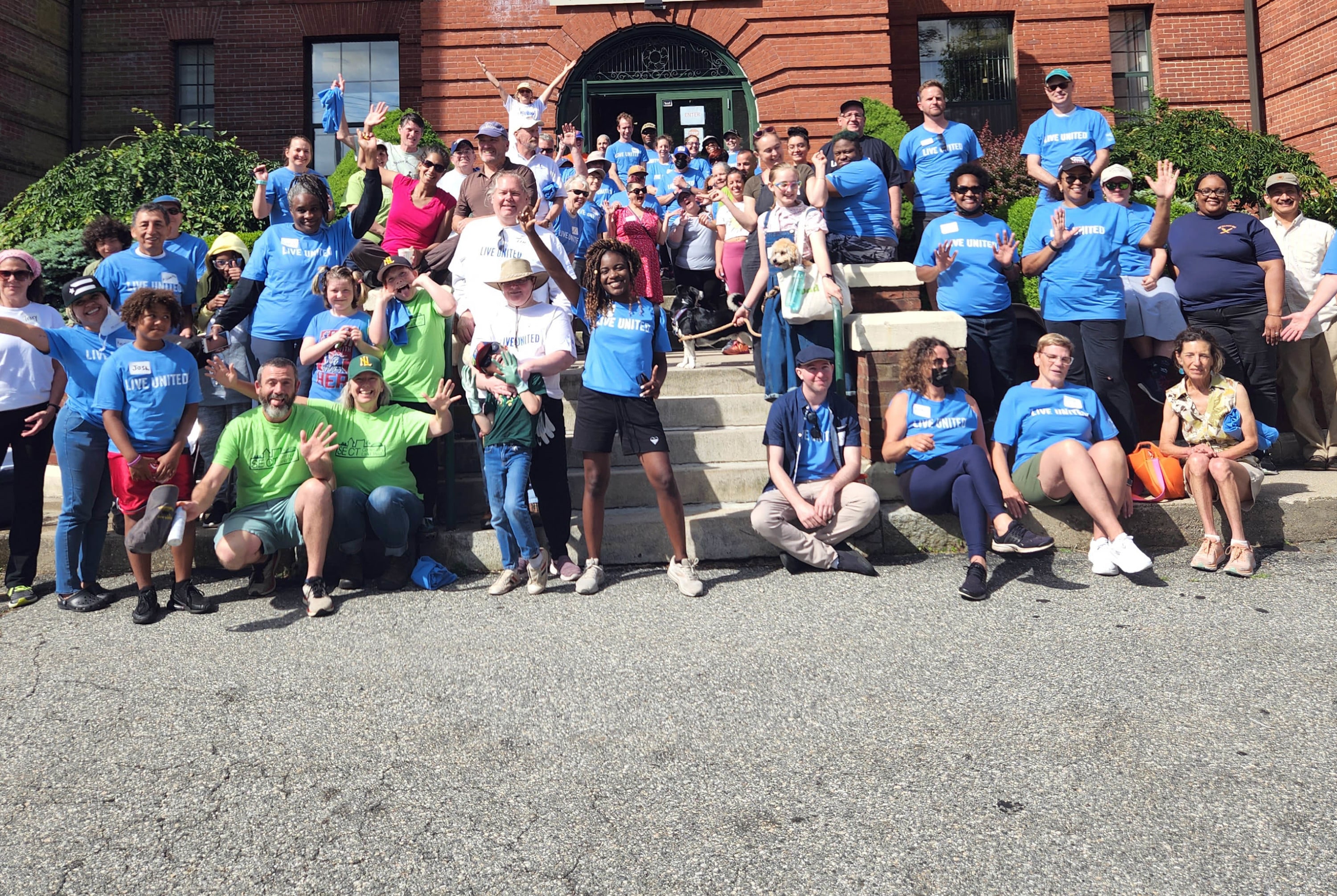 Group photo from Freedom Trail Neighborhood clean up