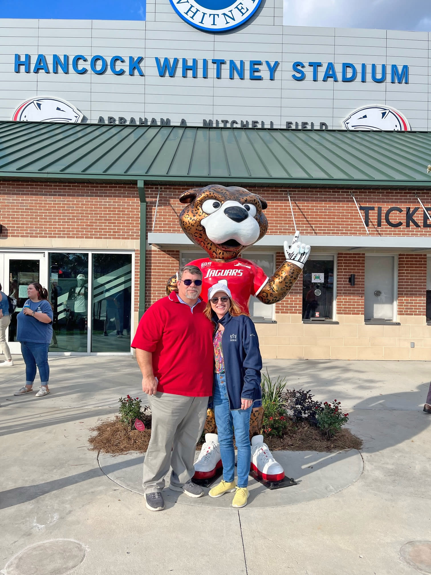 Employees enjoy tickets to USA Football home games.