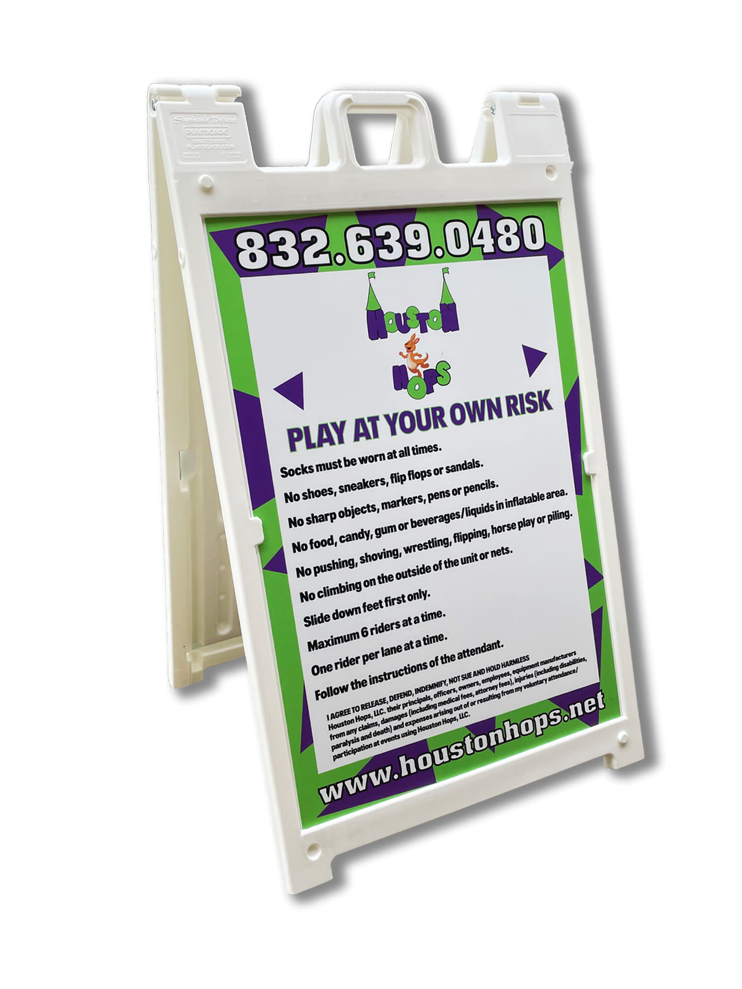 A-frame Sign with coroplast inserts by Page by Page Graphic Design, LLC