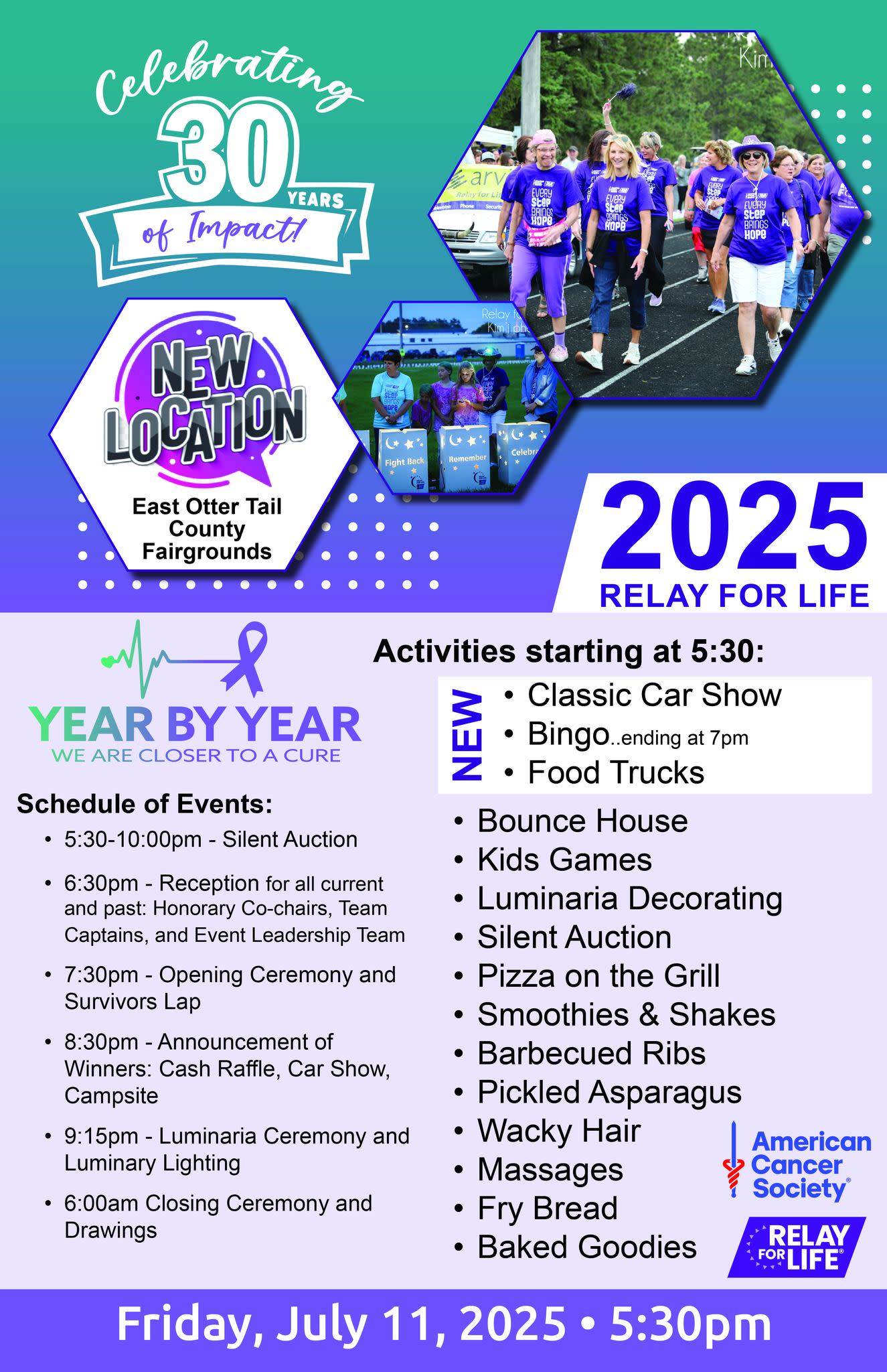 Relay For Life of Otter Tail County Event Calendar Perham Area