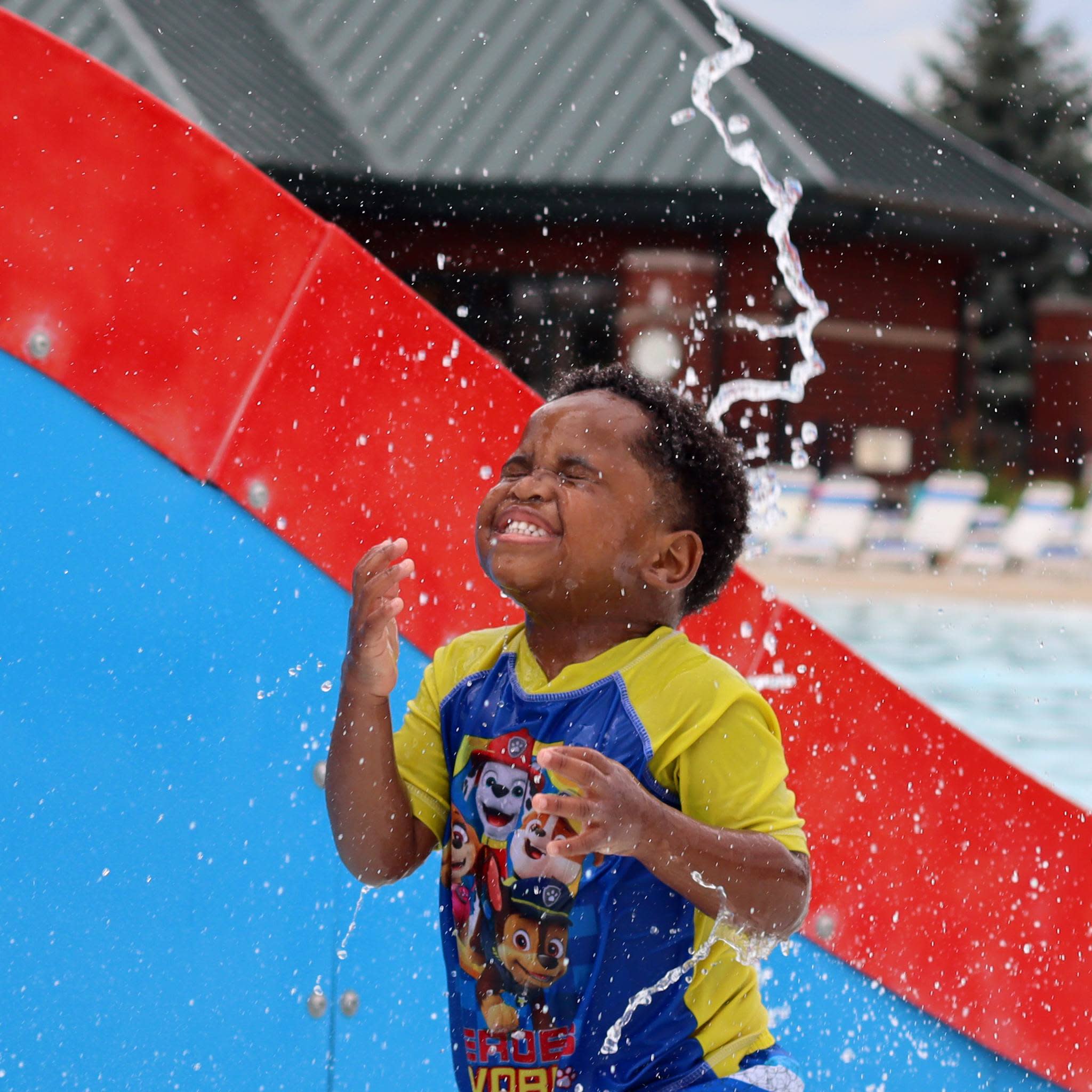 SSSRA day camp participant at Tinley Park water park