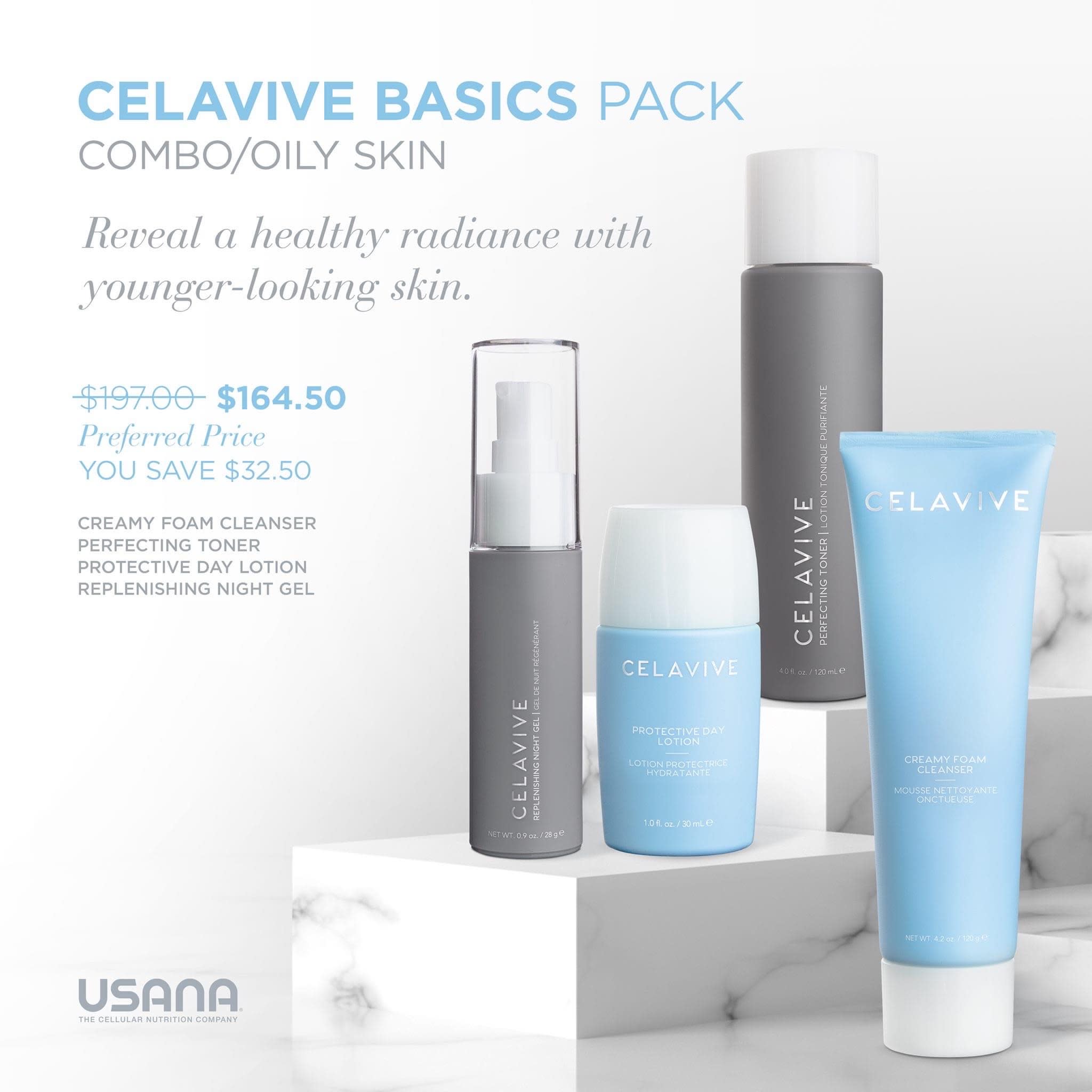 Basic Pack for Combo/Oily Skin or for Dry/Sensitive Skin