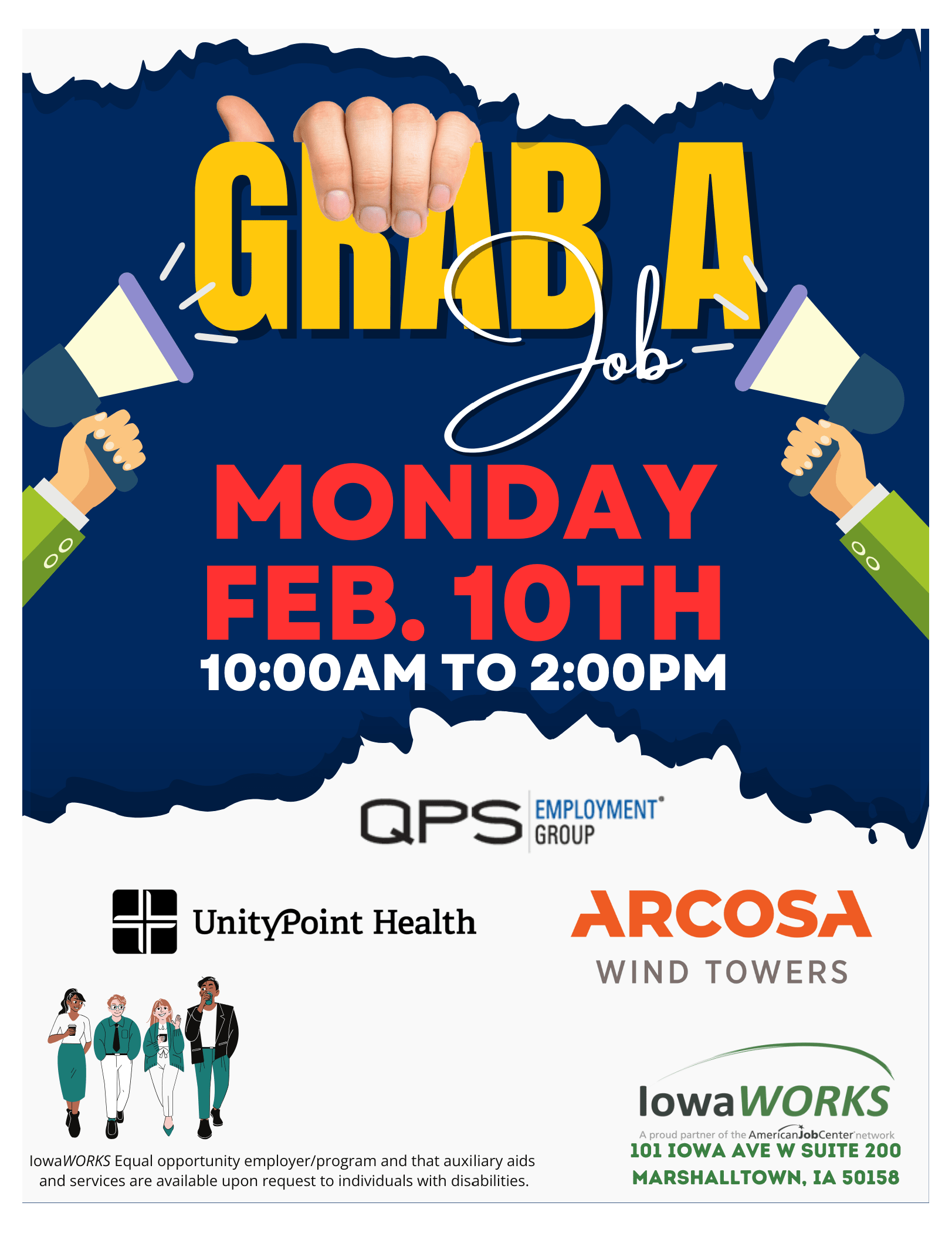 Job 2:10 Grab A Job: Job Fair – Marshalltown Area Chamber of Commerce