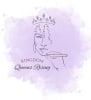 Kingdom Queens Rising Logo of hand drawing a woman's face with a crown