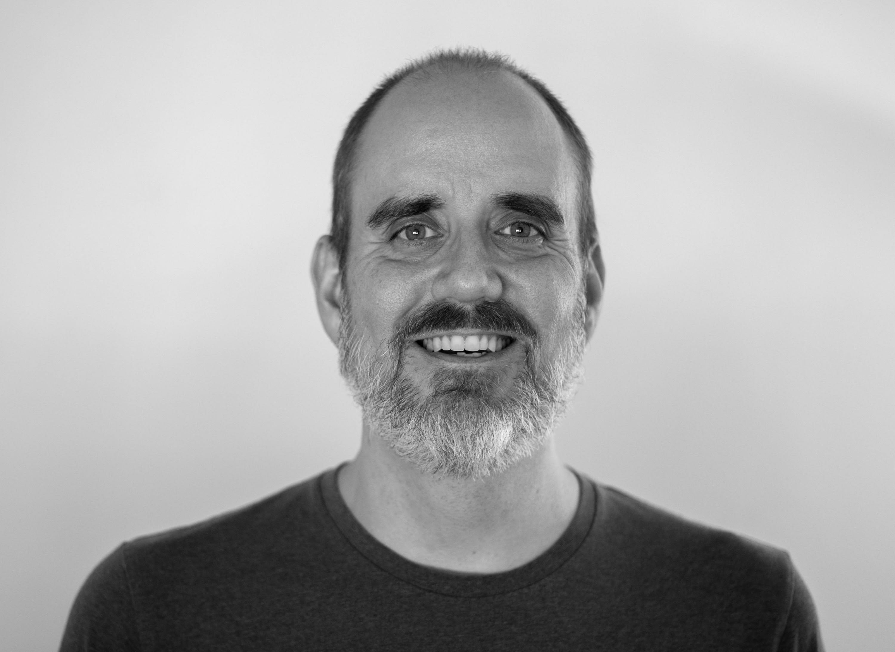 black and white image of Karl Yost