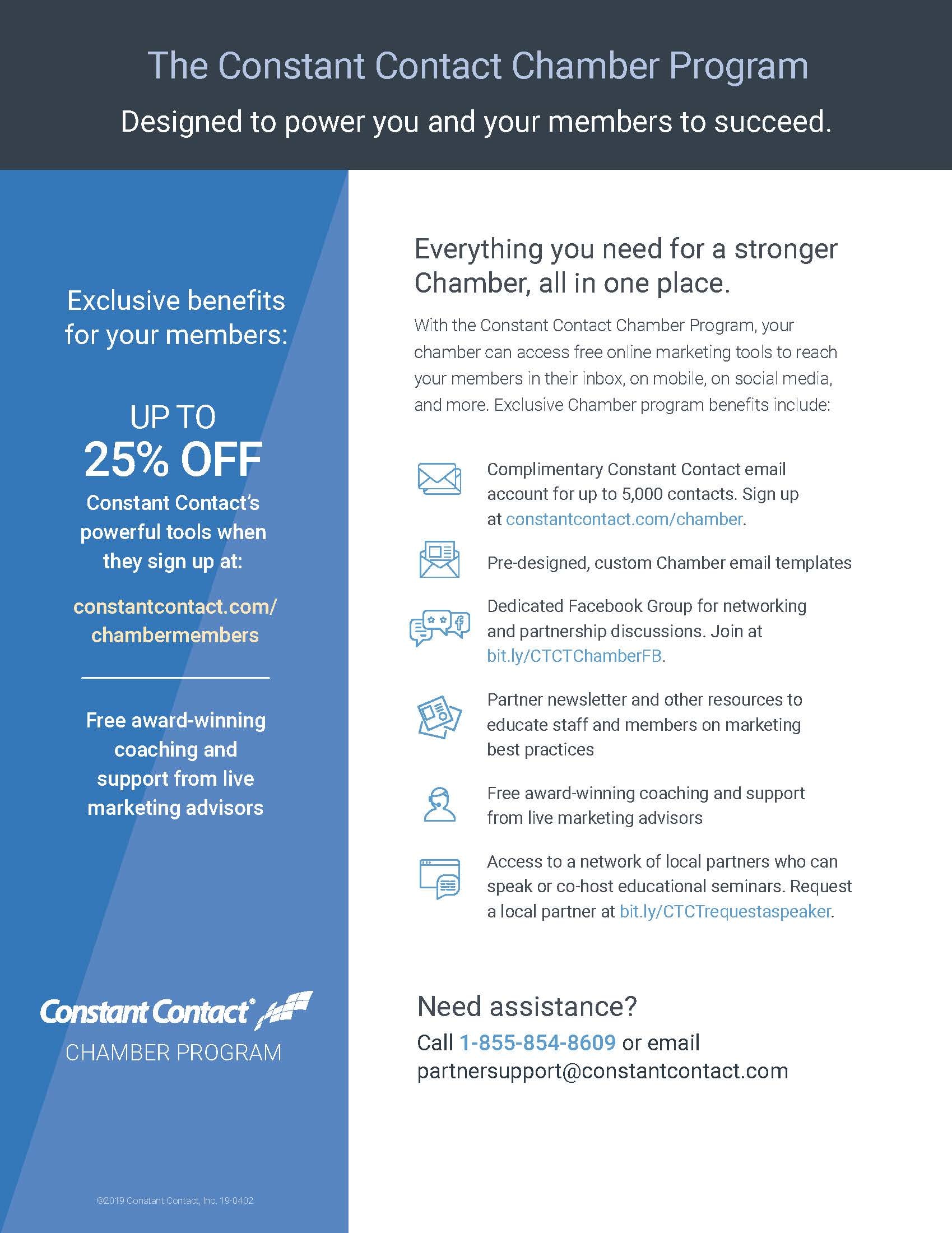 Constant Contact, Constant Contact Chamber Program, Constant Contact Discount