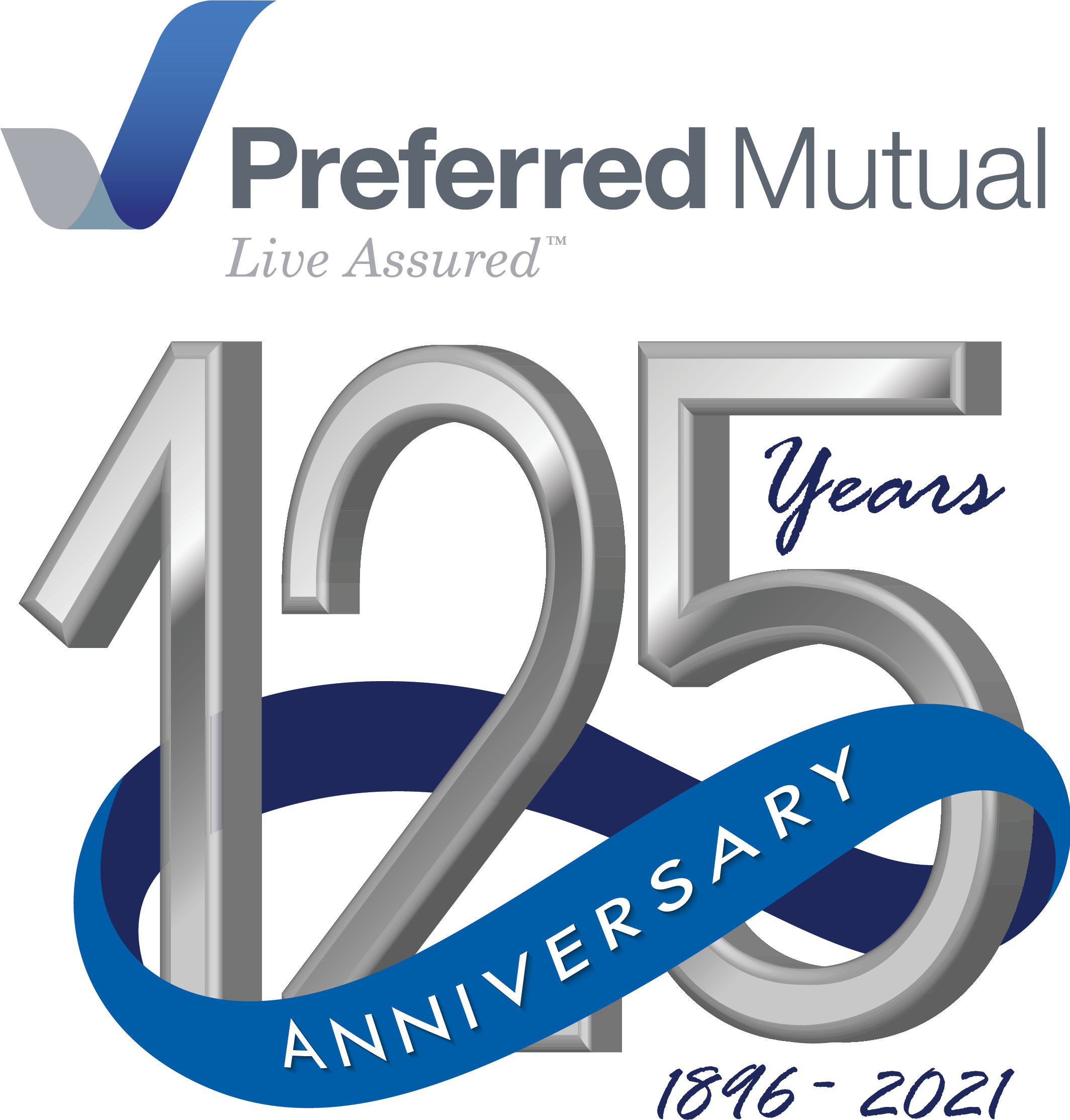 Preferred Mutual 125th Anniversary logo