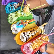 Rainbows of Ice Cream Tacos