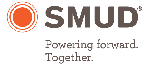 SMUD's logo "Powering forward. Together."