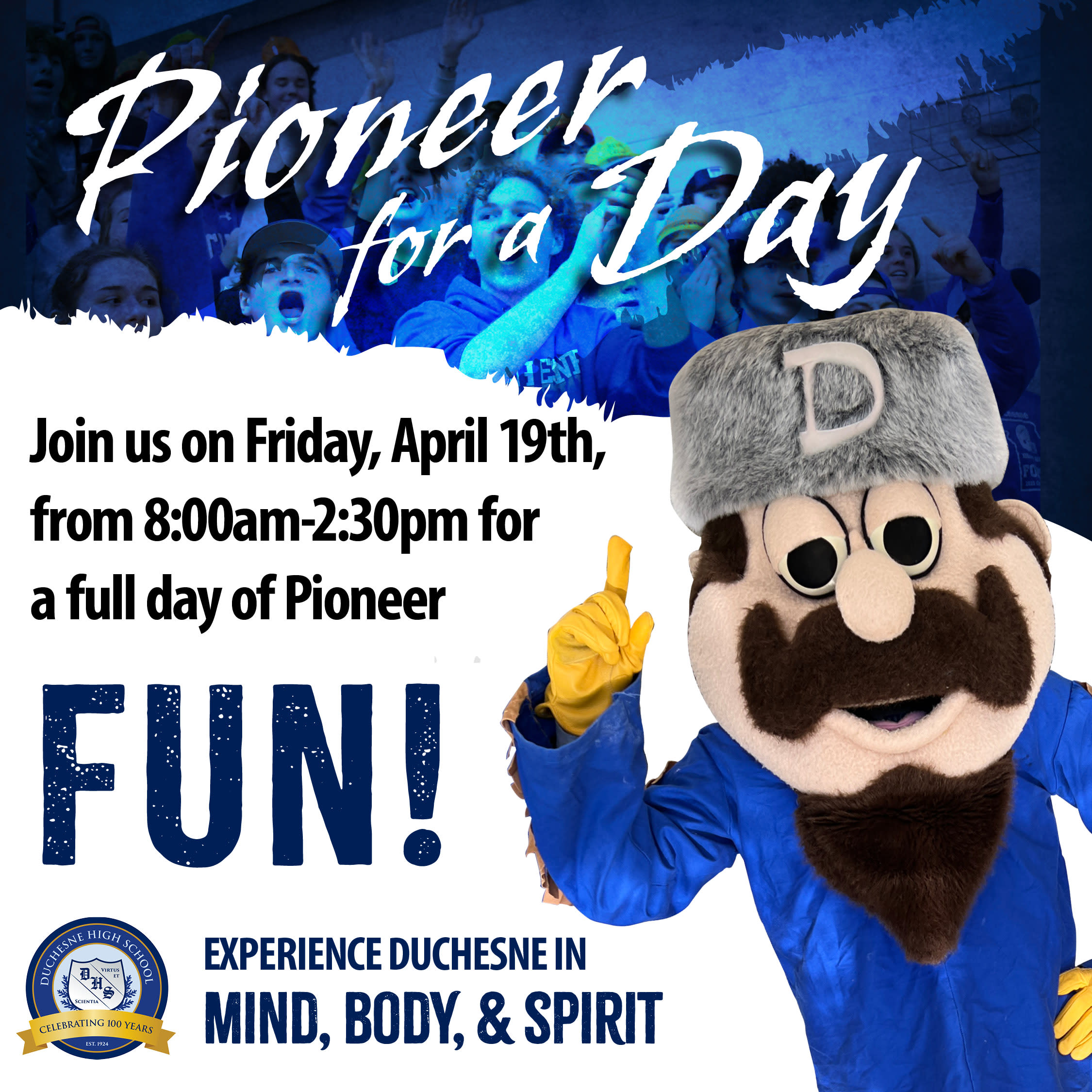 Pioneer for a Day graphic