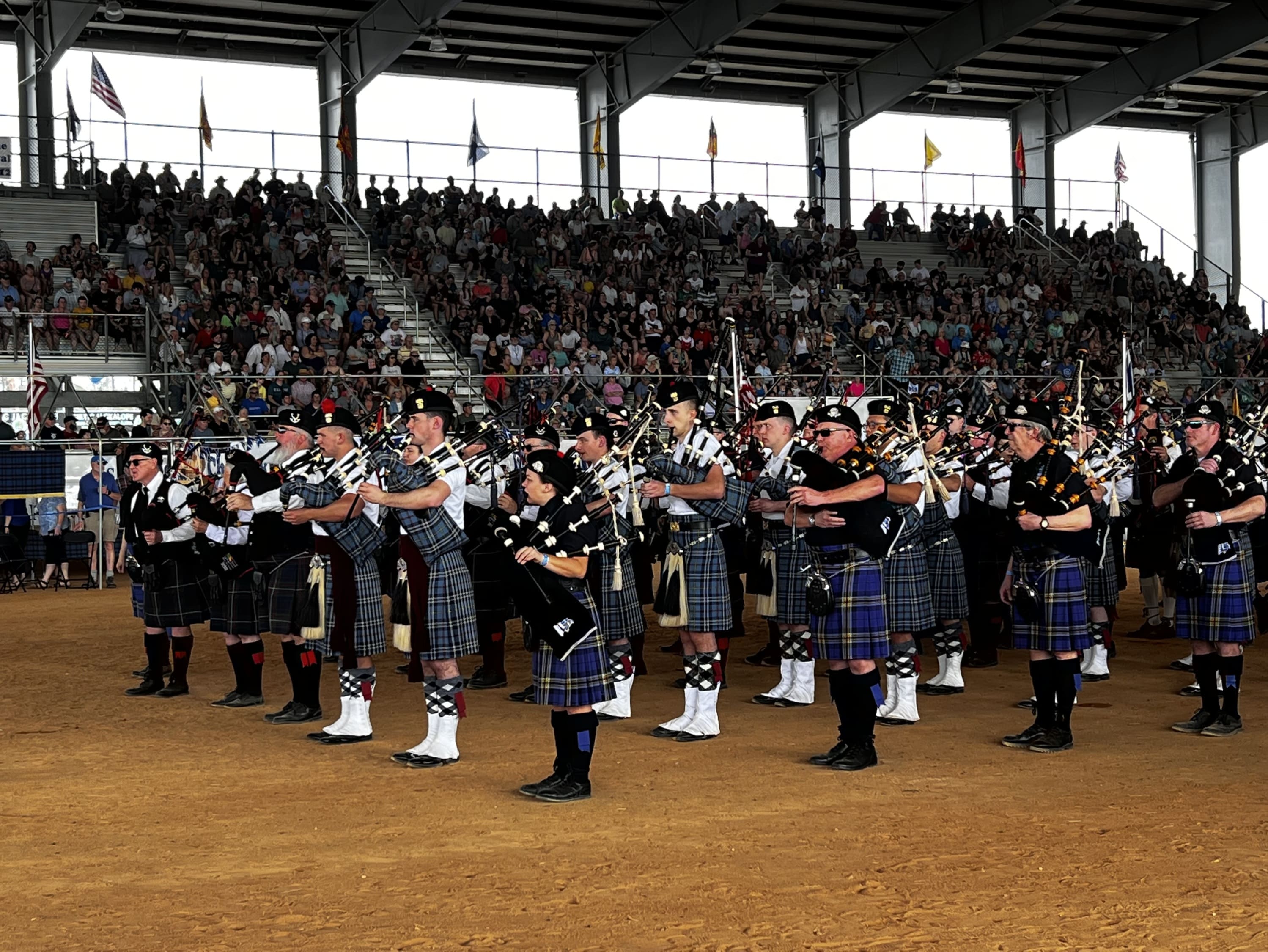 Highland Games pipes & drums group