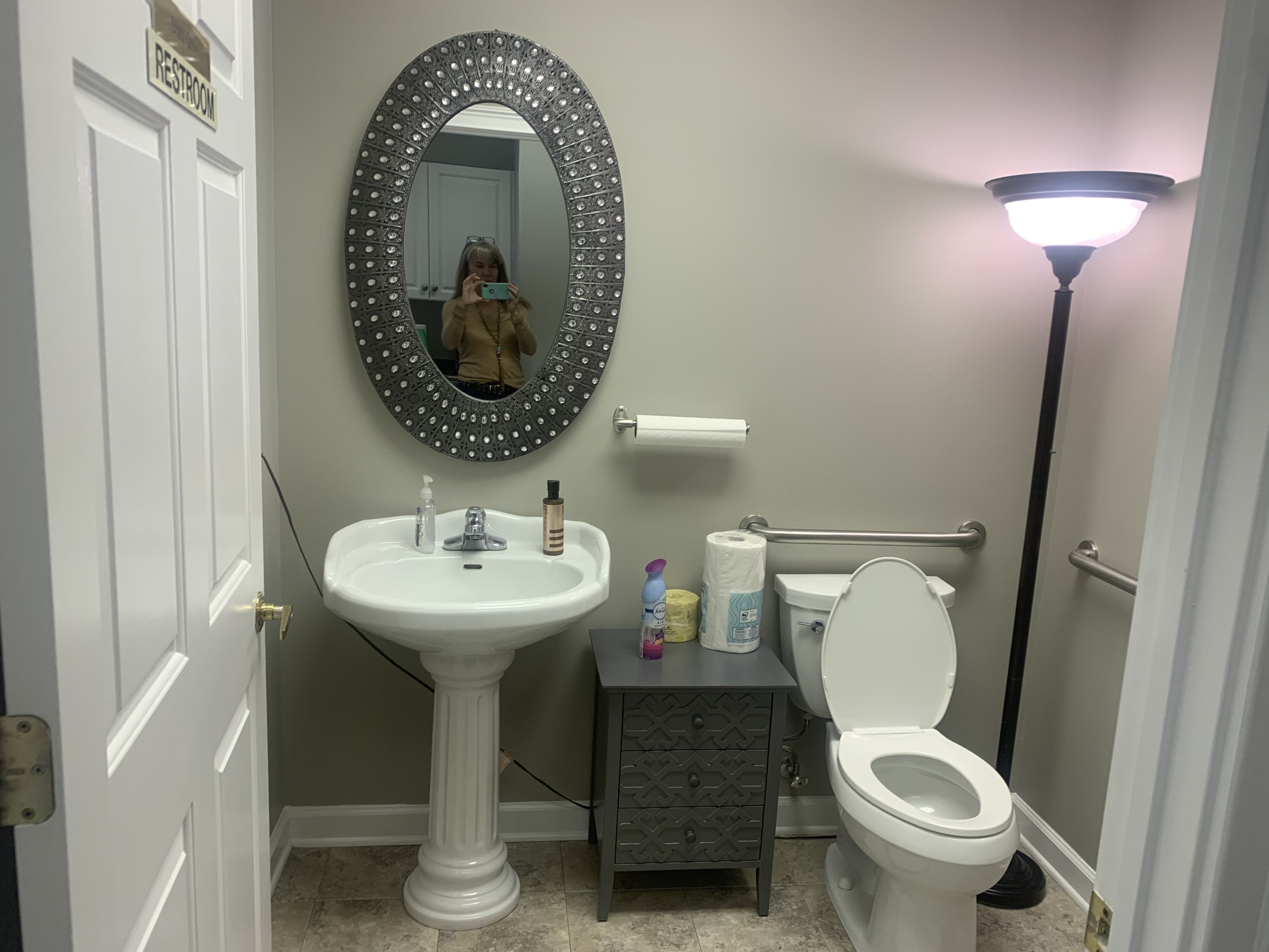 One of the bathrooms